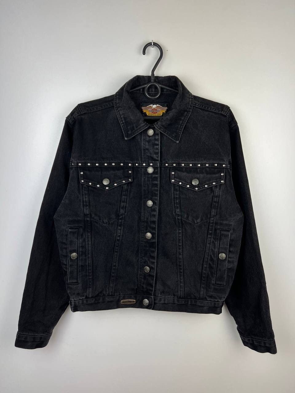 Harley Davidson × Vintage Harley Davidson motor cycles denim jacket wmns size M Size M / US 6-8 / IT 42-44 - 1 Thumbnail