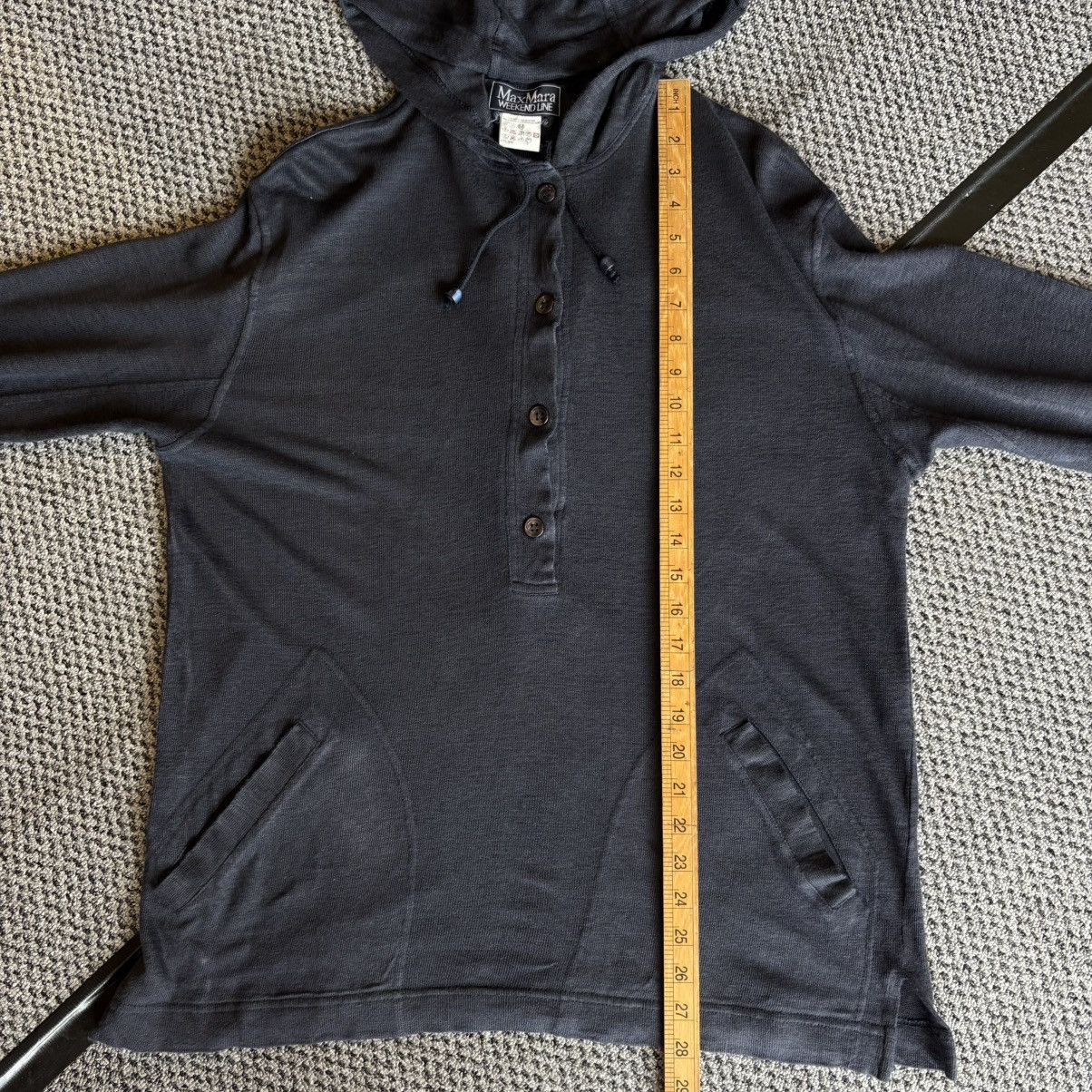Japanese Brand Max Mara Weekend Line Hoodie Half Button Plain Size M / US 6-8 / IT 42-44 - 13 Thumbnail