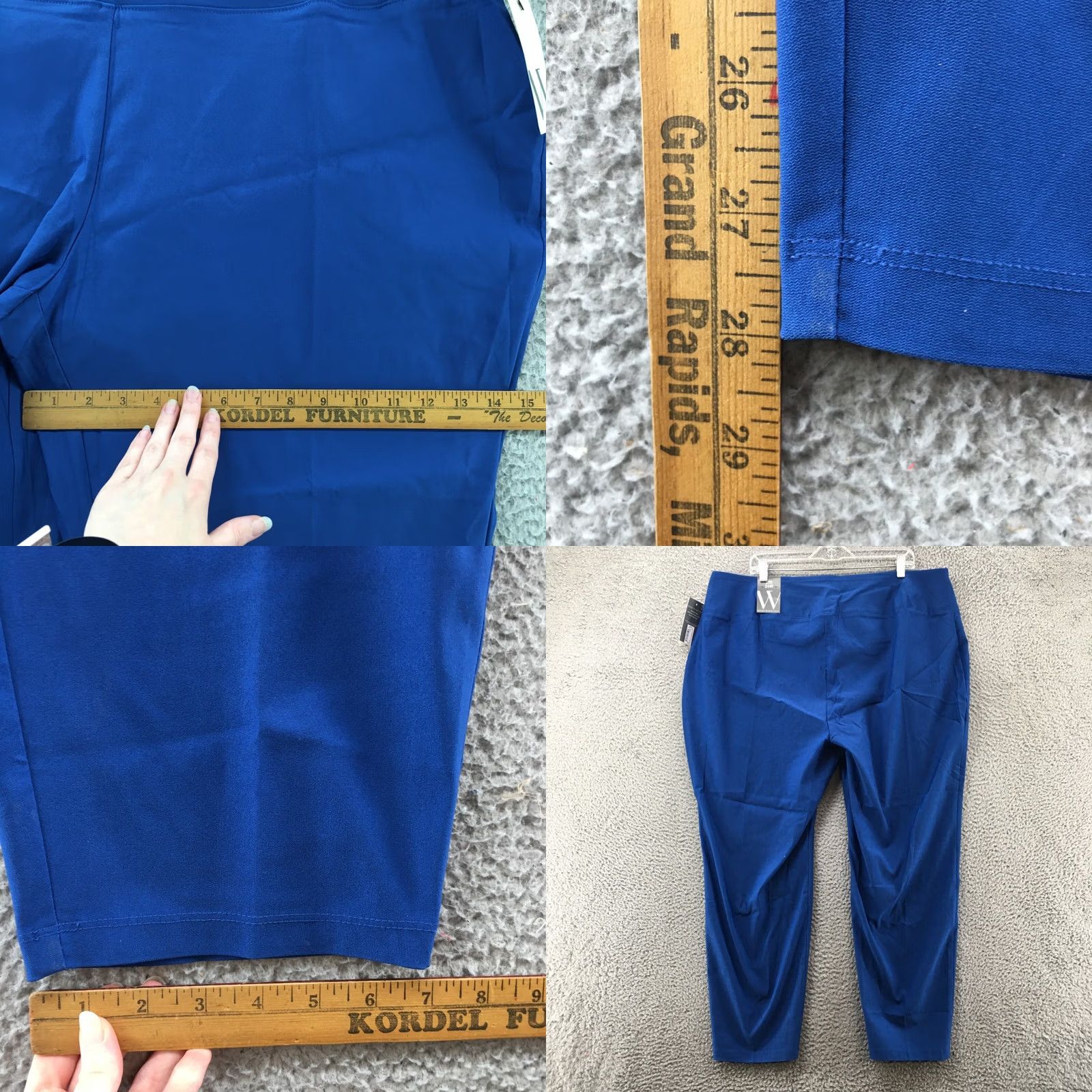 Worthington Worthington Pull On Skinny Pants Womens 24W Blue High Rise Flat Front Casual New Pants Women Skinny Pls 24W Blue High Rise Flat Front Size 42" / US 20 - 8 Thumbnail