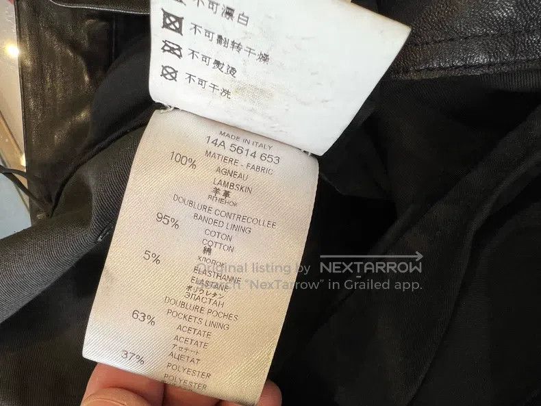 Givenchy Givenchy Black Ladies Leather Pants Size 37" - 5 Thumbnail
