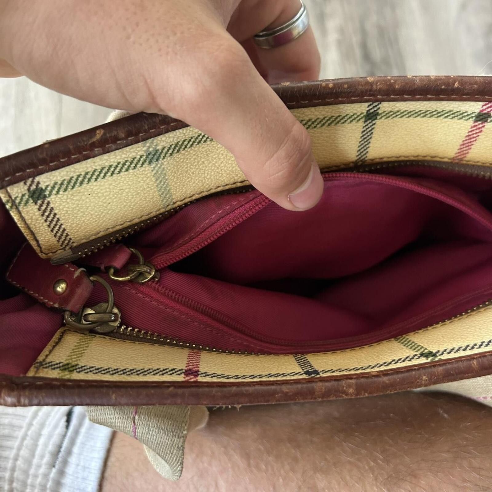 Coach Vintage Coach multicoloured plaid tote bag purse Size ONE SIZE - 6 Thumbnail