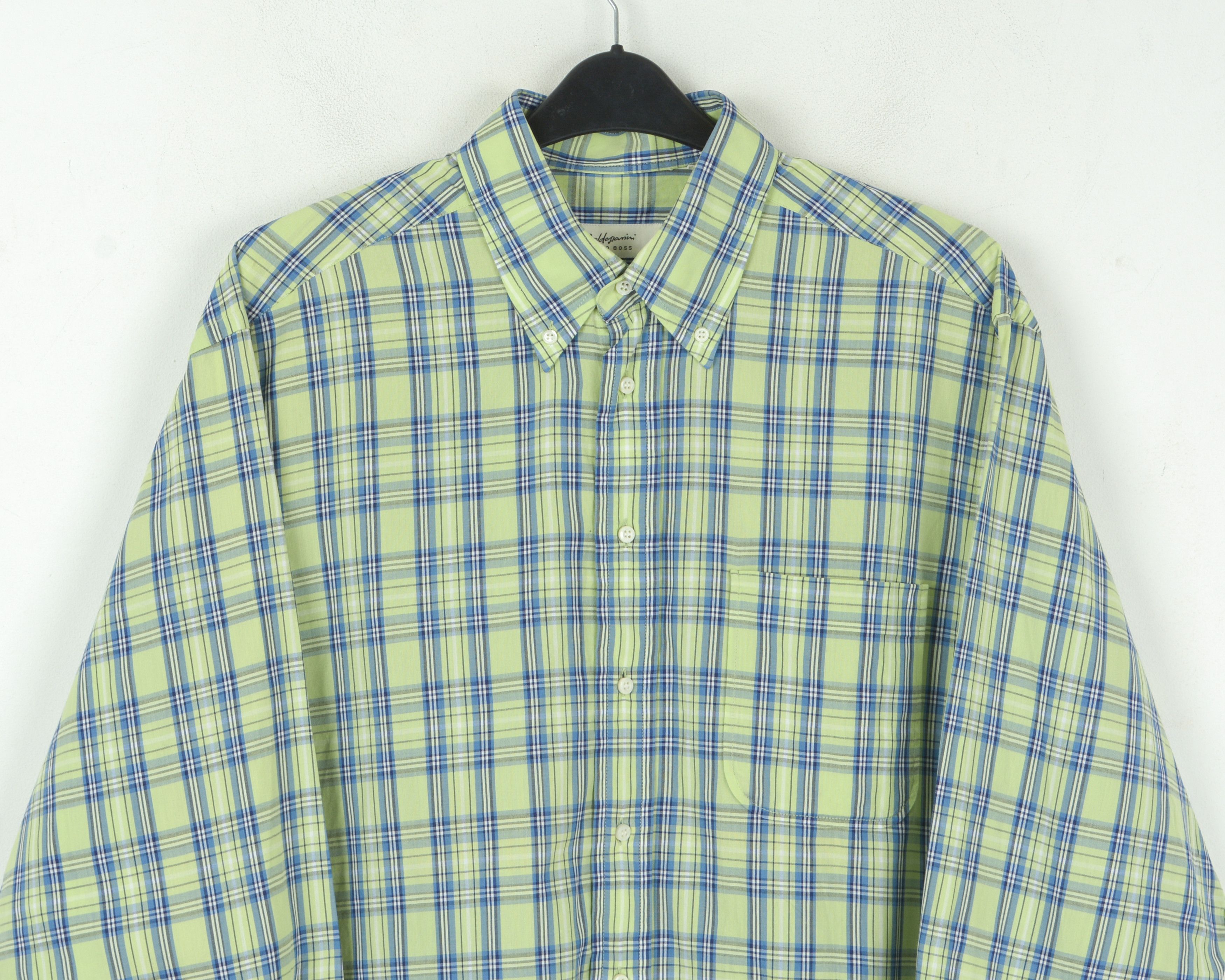 Hugo Boss HUGO BOSS Baldessarini Casual Shirt Striped Long Sleeved Size US XL / EU 56 / 4 - 2 Thumbnail