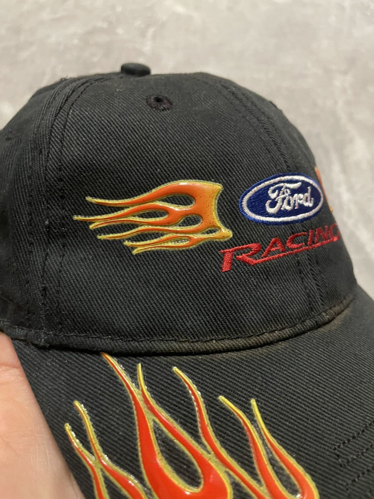 Ford × NASCAR Vintage Ford Racing Nascar Flame Cap Hat Size ONE SIZE - 4 Thumbnail