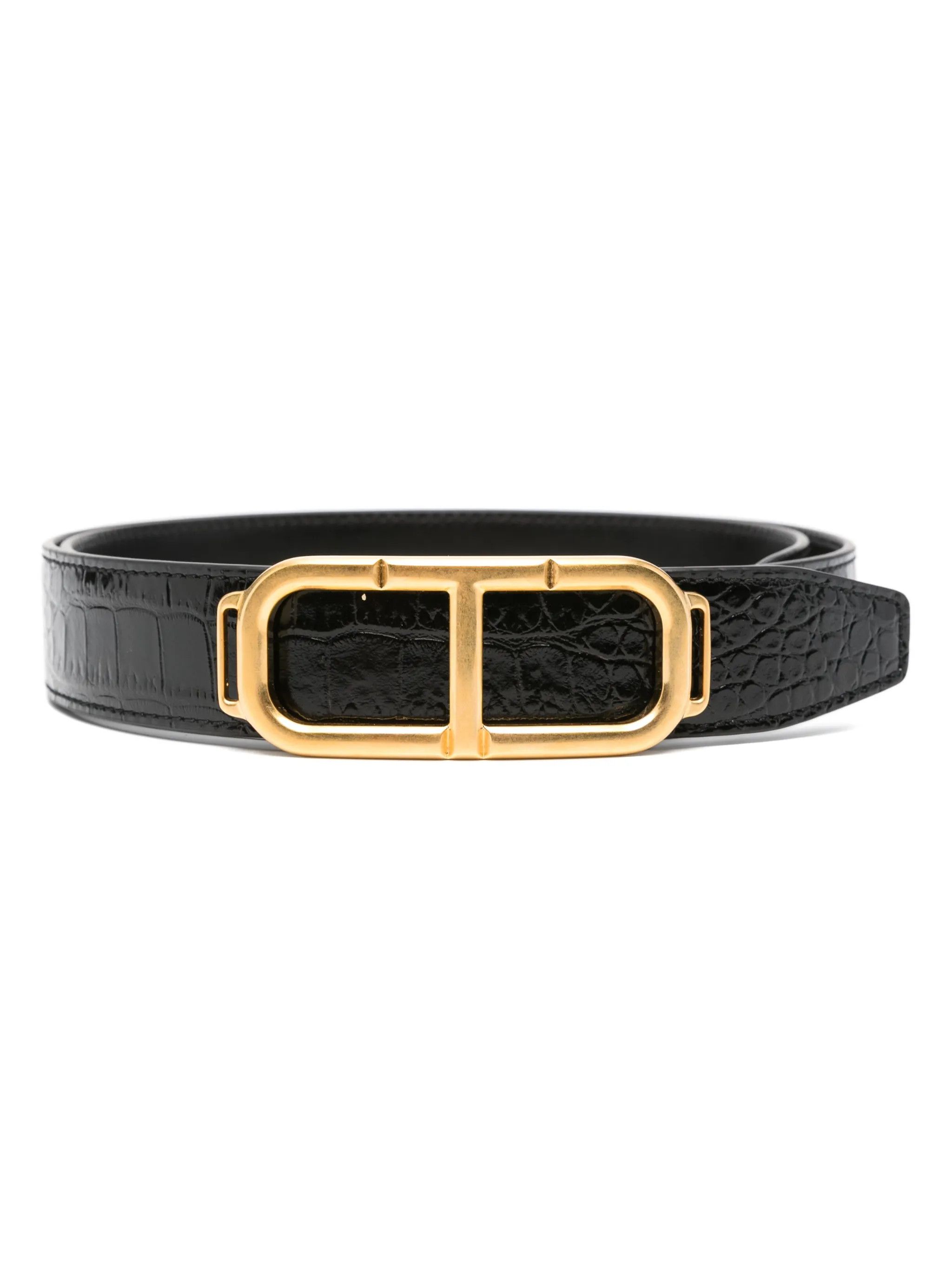 Tom Ford o1s22i1n0125 Size 100 / Reversible Belt in Black Size 40 - 1 Thumbnail