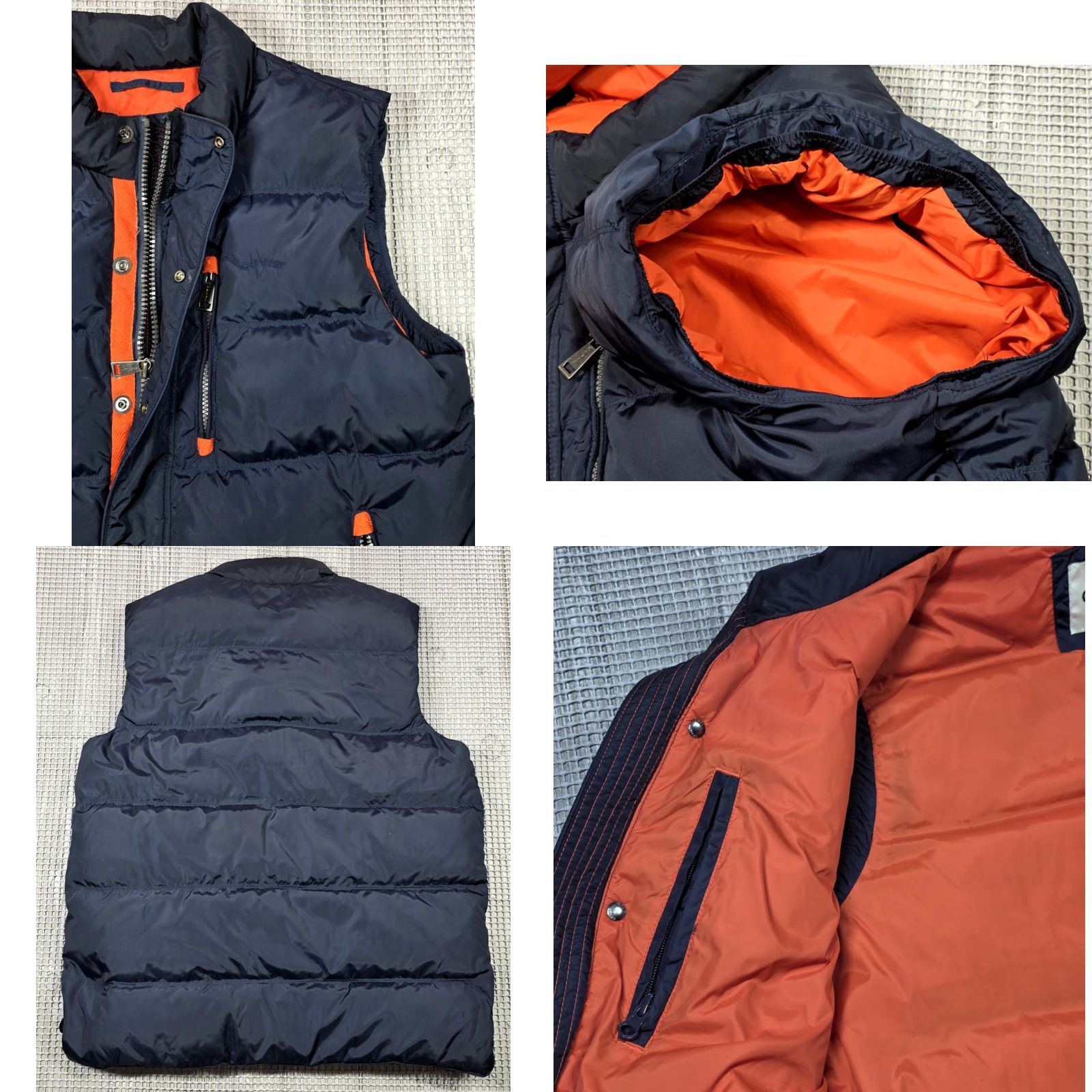 Orvis Orvis Essex Duck Down Blue Orange Quilted Puffer Vest Jacket M Adjustable waist Size US M / EU 48-50 / 2 - 8 Thumbnail