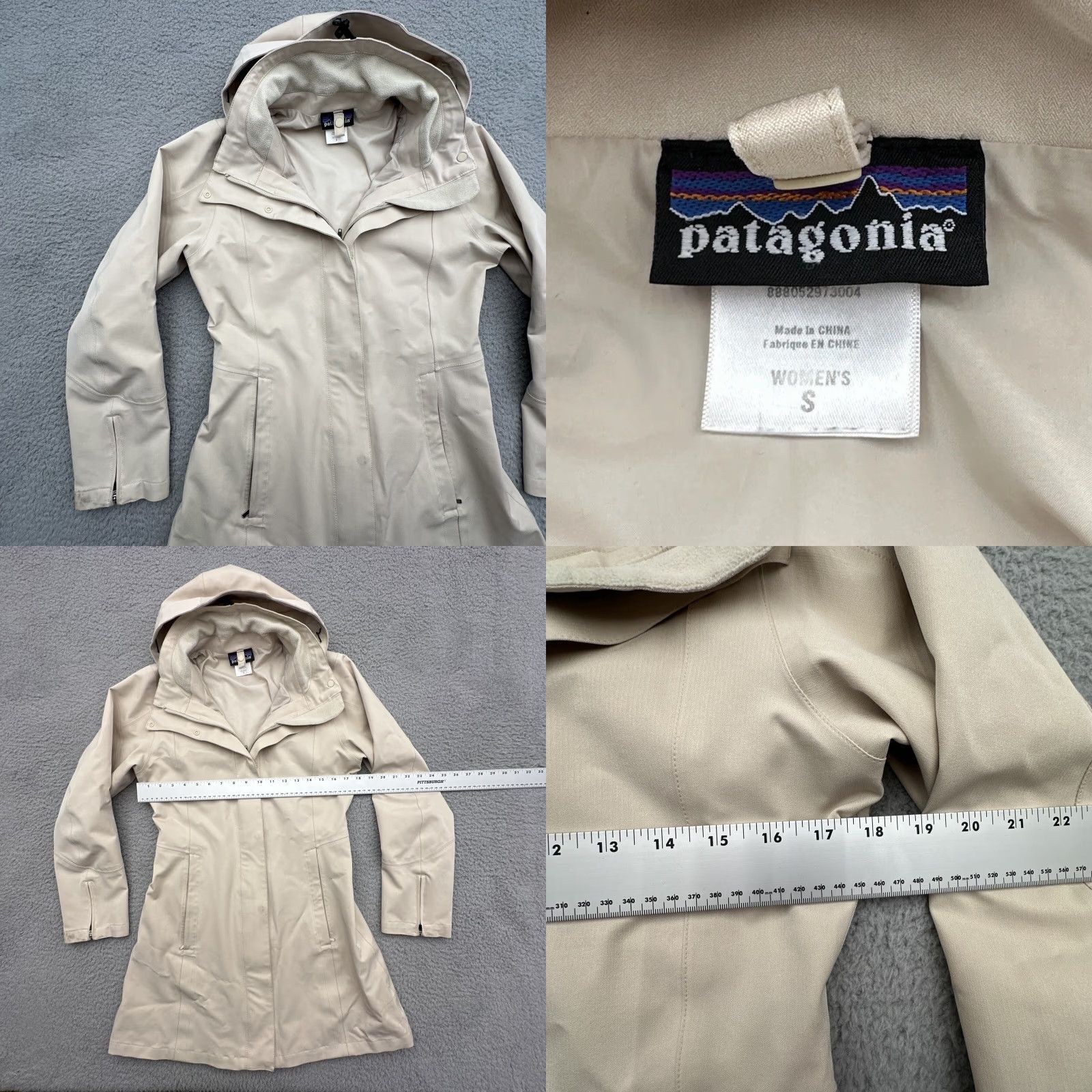Patagonia VINTAGE Patagonia Women’s Parka Jacket Beige S Hooded Knee Length Outdoor Adventure Gear Size S / US 4 / IT 40 - 8 Thumbnail