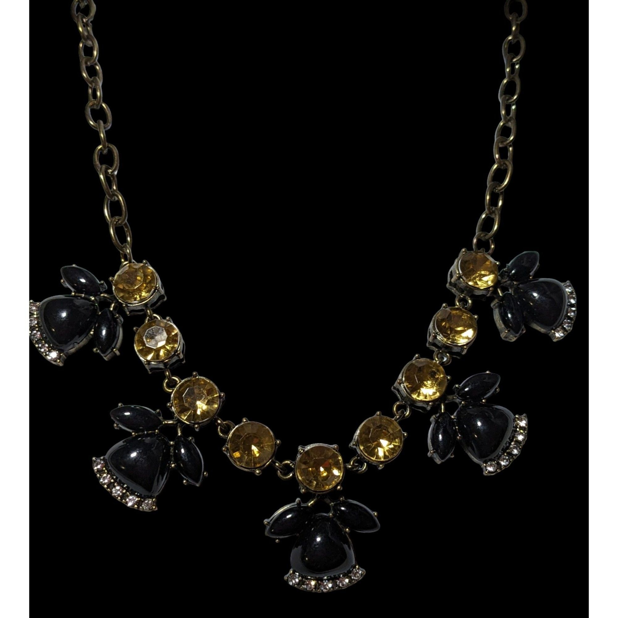 Other Retro Glam Gem Studded Statement Necklace Size ONE SIZE - 2 Thumbnail