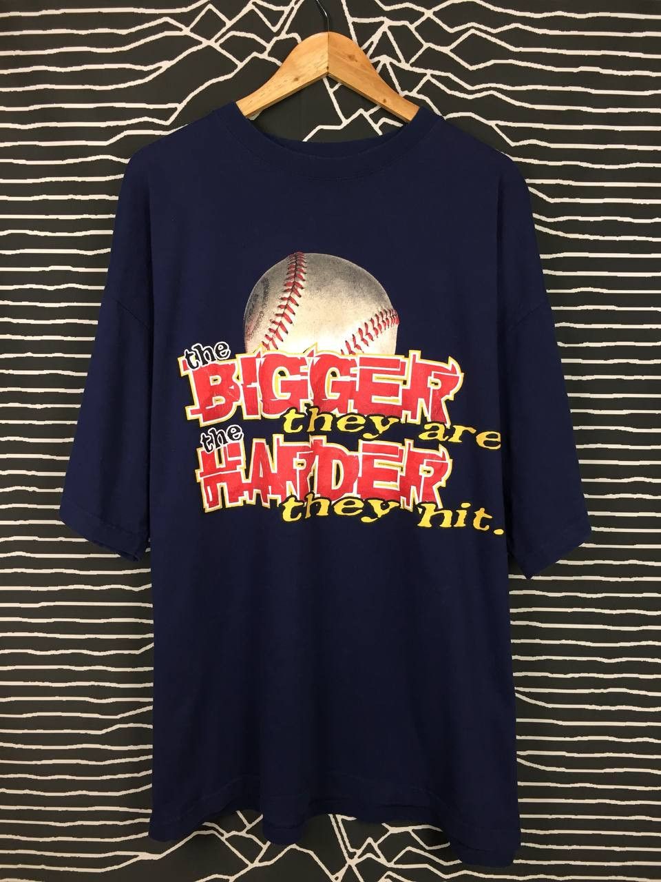 MLB × Vintage Vtg GI Apparel The Bigger They Are The Harder They Hit Tee Size US XXL / EU 58 / 5 - 2 Thumbnail