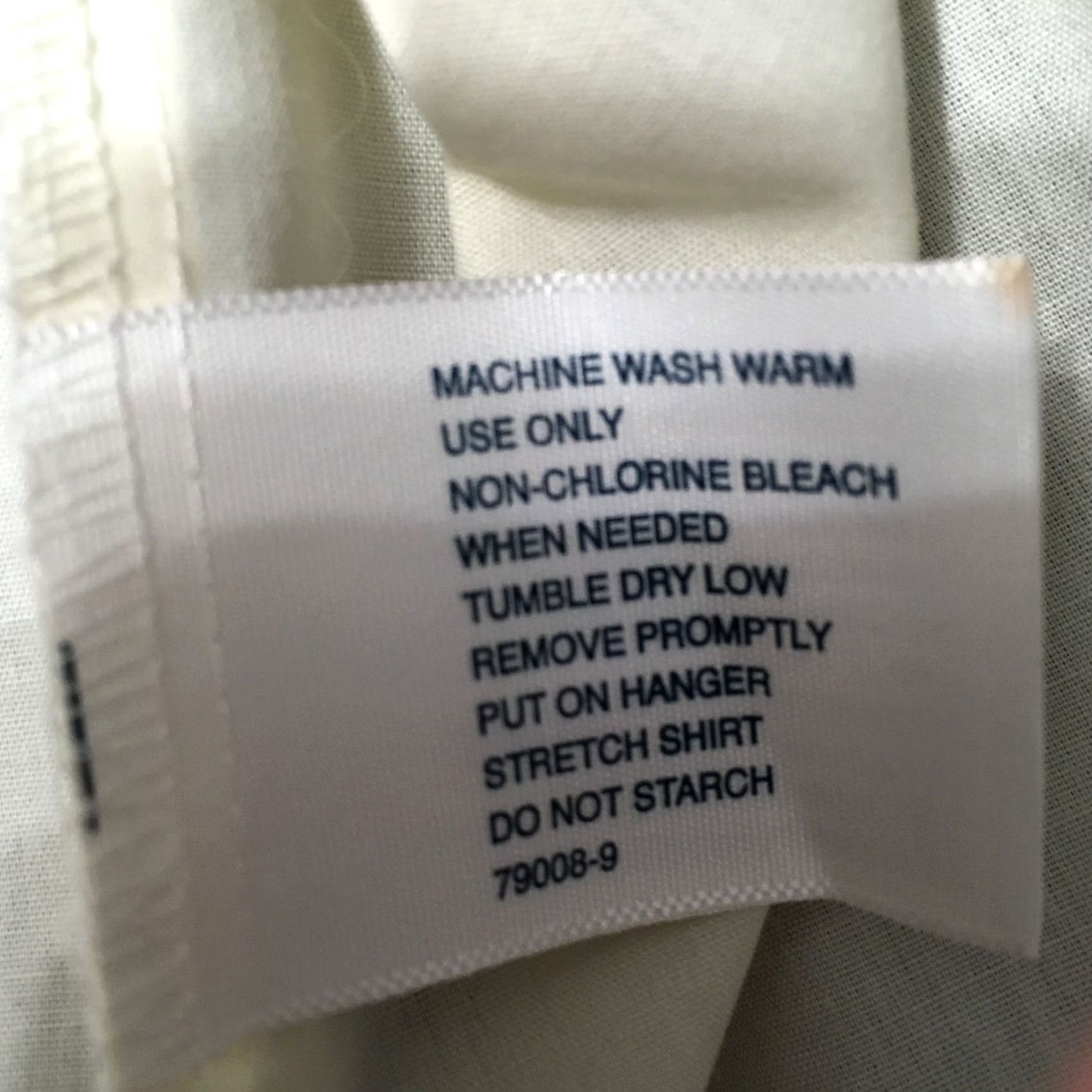 Stafford Stafford Dress Shirt Mens 16 32/33 cream beige Broadcloth STAIN Wrinkle Free Size 42R - 4 Thumbnail