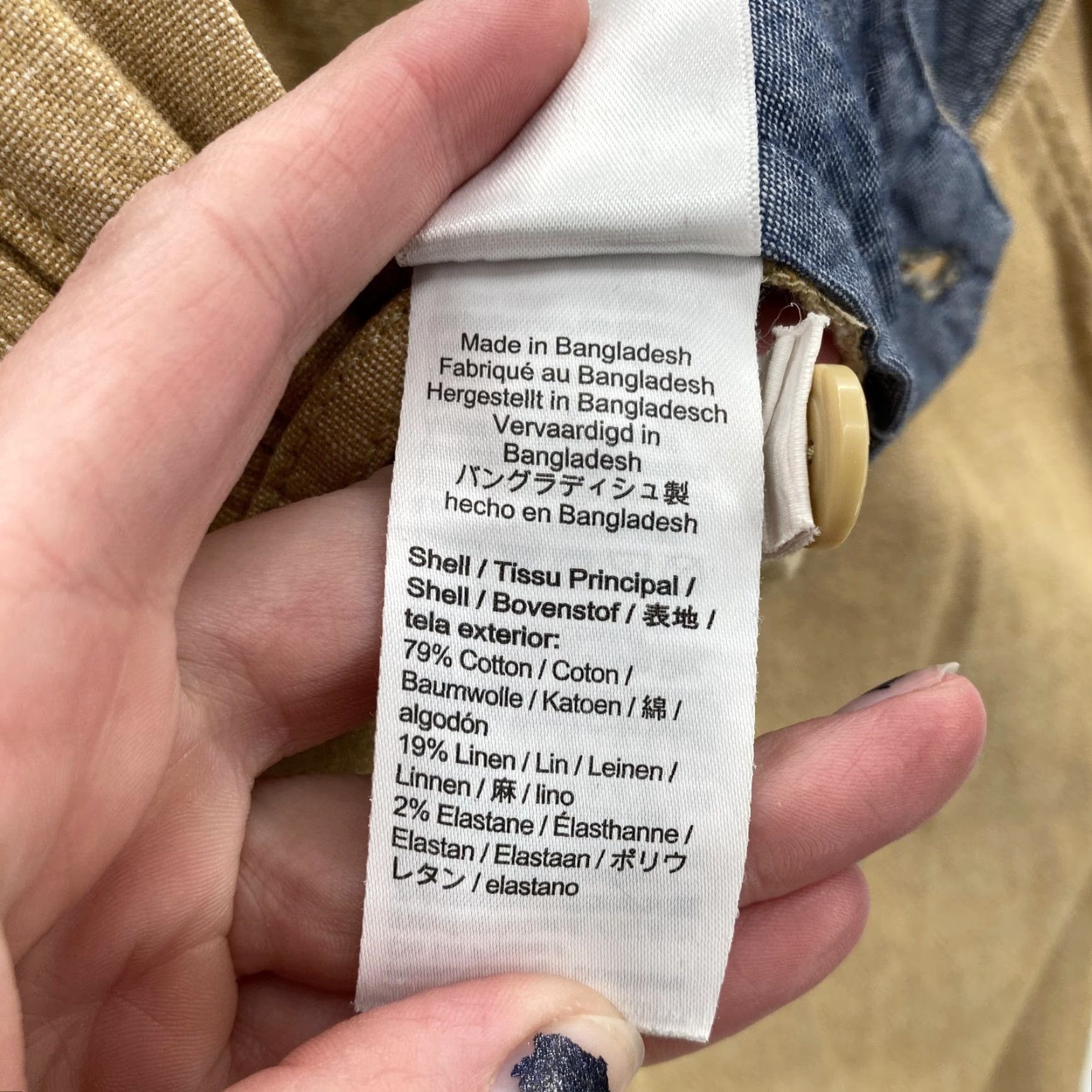J.Crew J.CREW 770 Straight Chino Pants Mens 30x30 Khaki Tan Cotton Linen Stretch Casual Beige Size US 30 / EU 46 - 7 Thumbnail