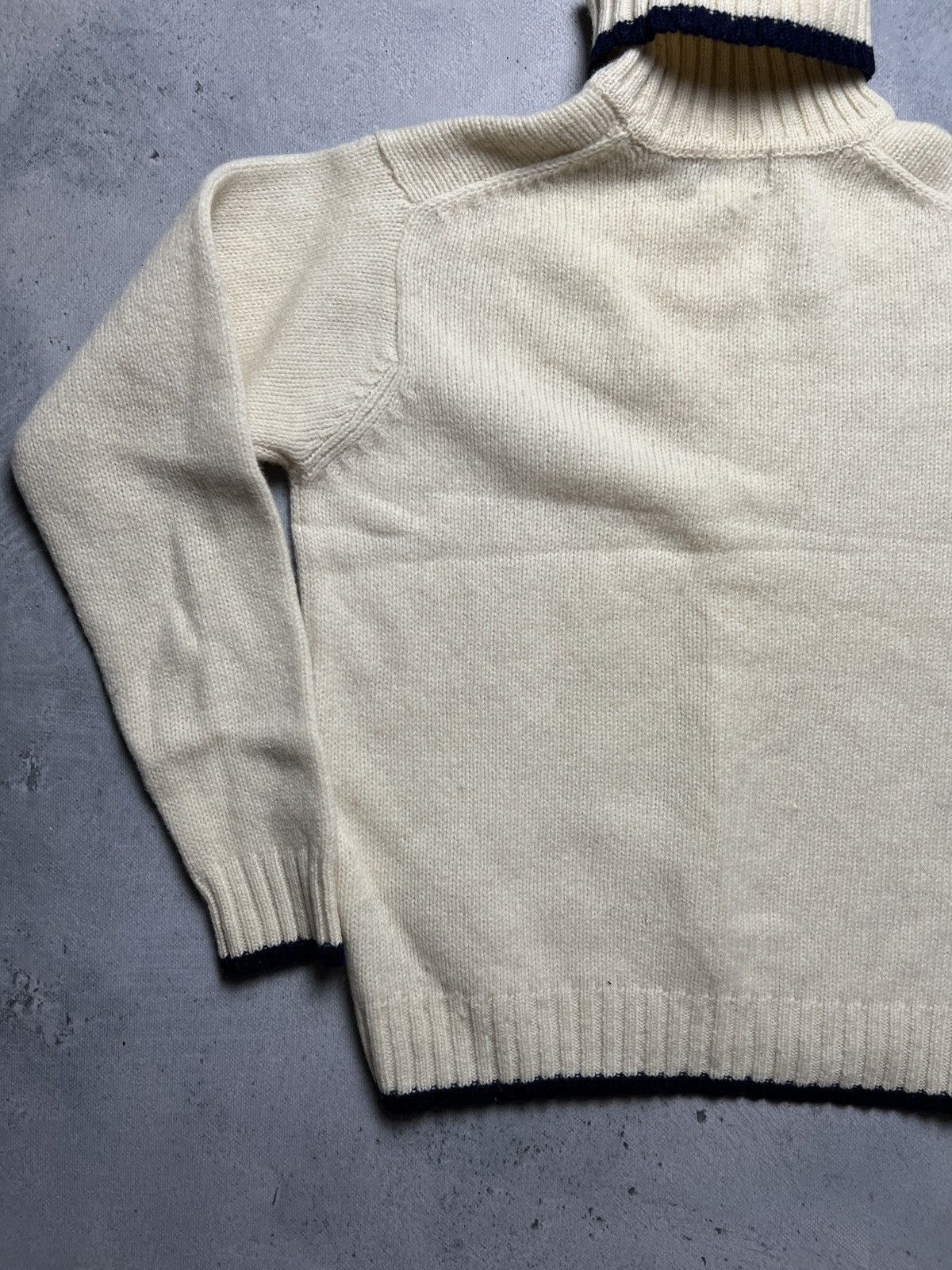 Diesel Diesel Vintage Distressed Knitwear Cream Wool Sweater 90's Size L / US 10 / IT 46 - 9 Thumbnail