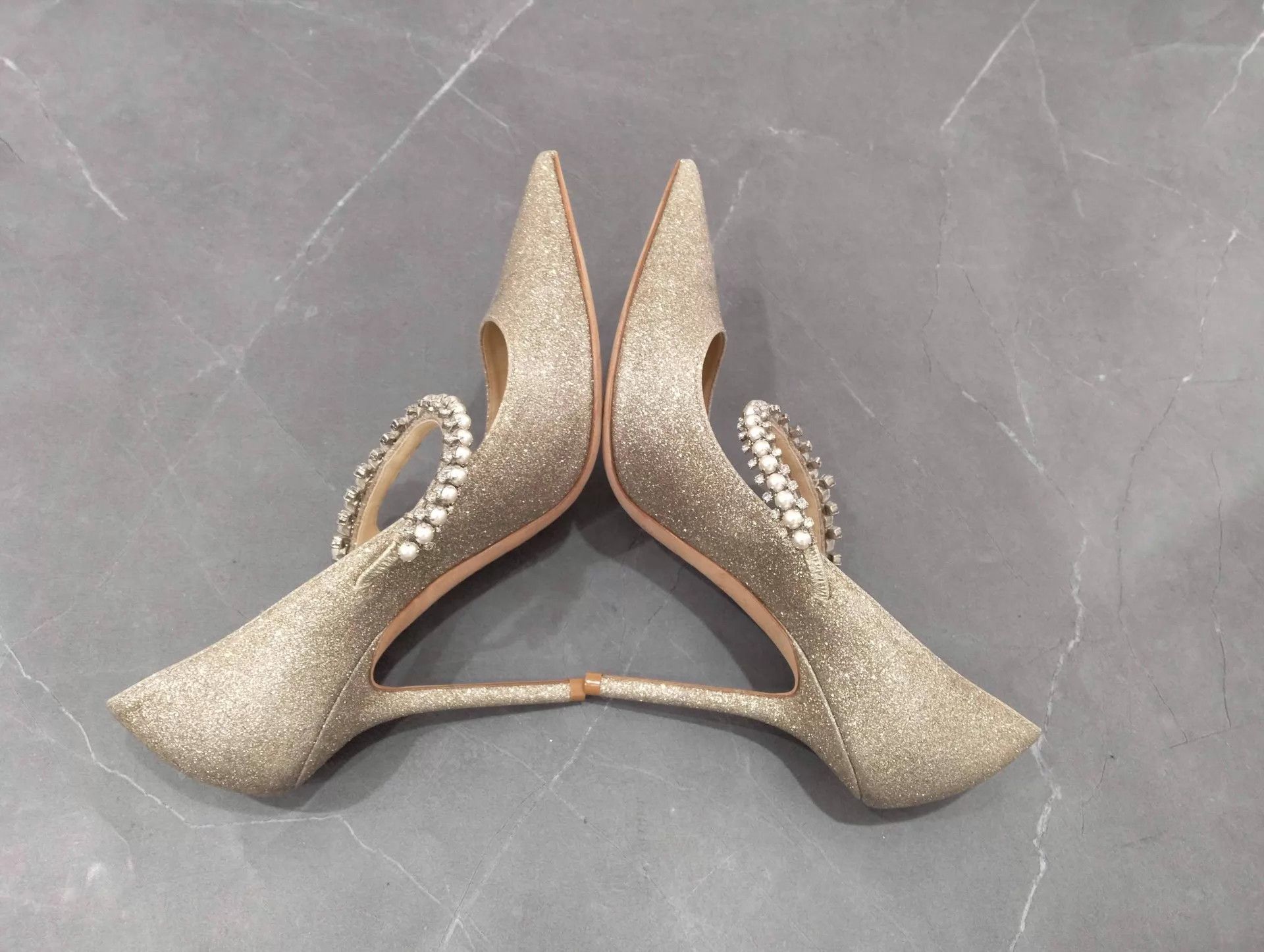 Jimmy Choo Jimmy Choo Bing Leather Pointed Heels 37.5 Size US 7 / IT 37 - 4 Thumbnail