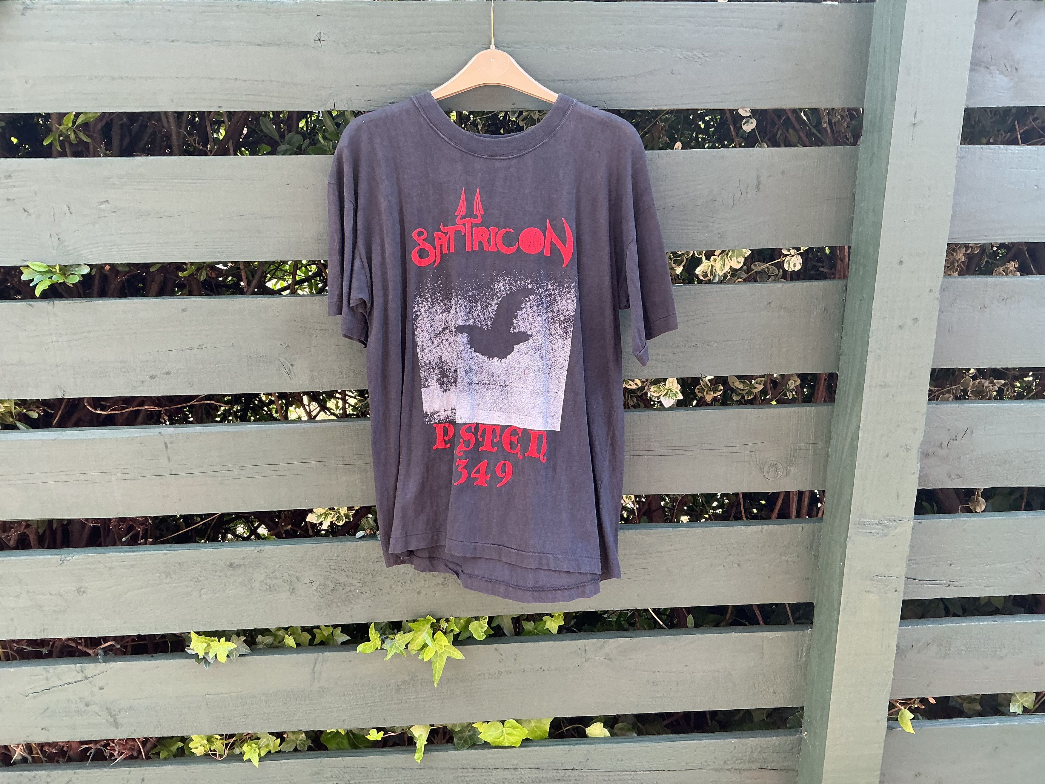 Vintage Very Rare Satyricon Dark Medieval Times shirt 93 Black Metal Size US XL / EU 56 / 4 - 6 Thumbnail
