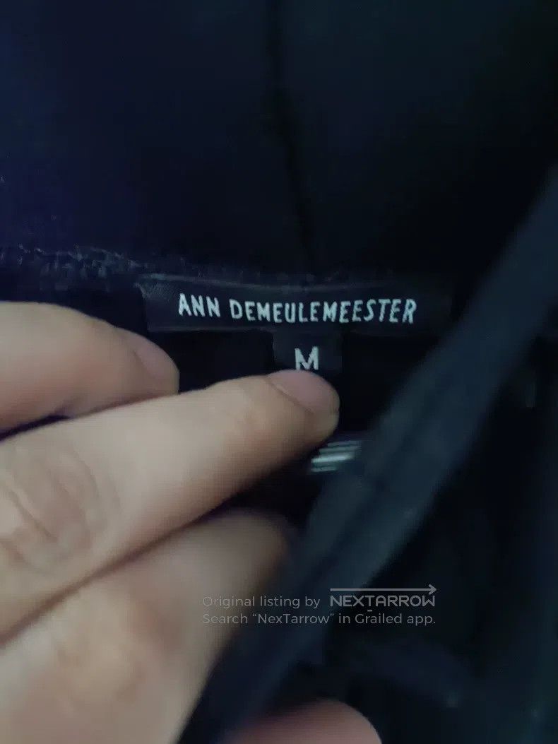 Ann Demeulemeester Ann Demeulemeester Dark Minimalist Black Velvet Ribbons Sw Size US M / EU 48-50 / 2 - 6 Thumbnail