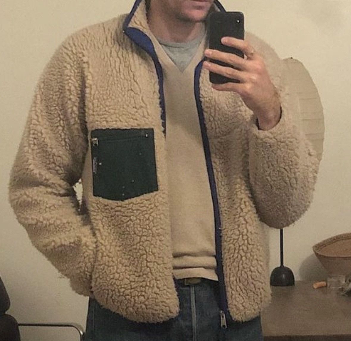 Patagonia Vintage 90’s Retro-X Cardigan Natural Beige Oatmeal Rare 🟩 Size US M / EU 48-50 / 2 - 3 Thumbnail