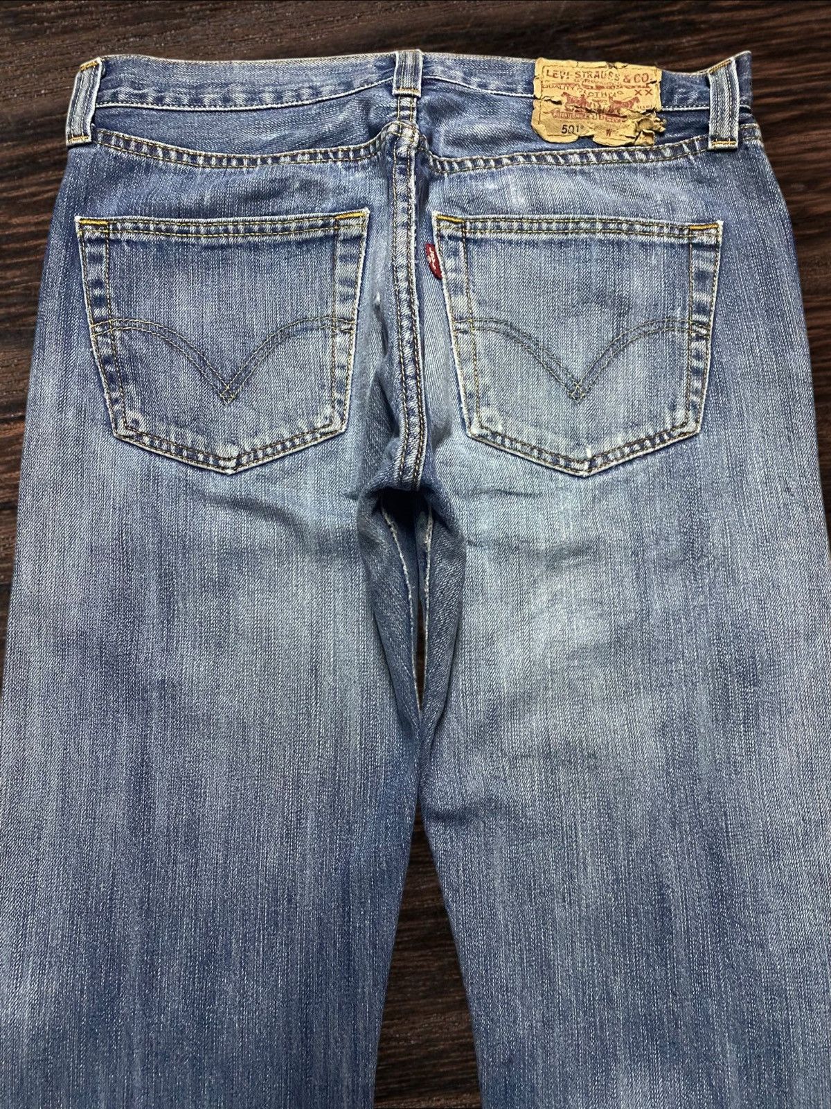 Levi's Vintage Clothing Vintage Levis 501 Ripped Loose Jeans Size US 32 / EU 48 - 4 Thumbnail