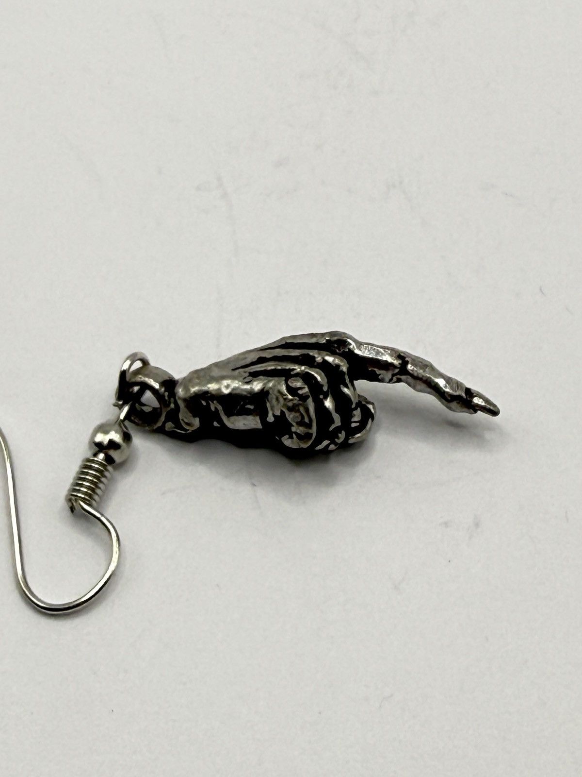 Alchemy Skeletal Hand Earring/pendant biker/goth chrome erd