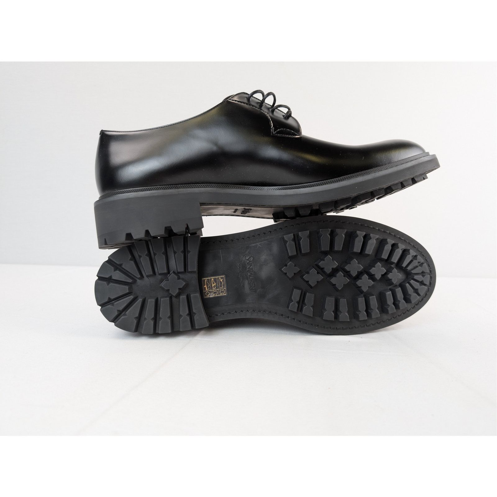 Saint Laurent Paris o1rshd1 New Bourbon Antoine Sandy 25 PL V Shoe Boots in Nero Size US 13 / EU 46 - 12 Thumbnail