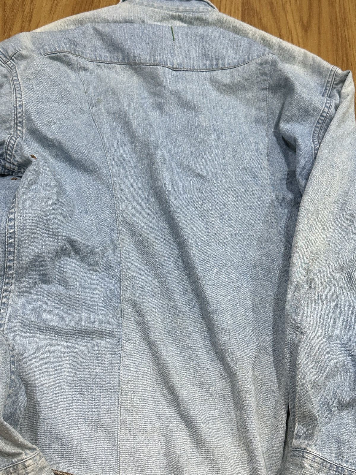 Needles Needles By Nepenthes Cross Sewn Chambray Pearl Button-Up Size US L / EU 52-54 / 3 - 16 Thumbnail