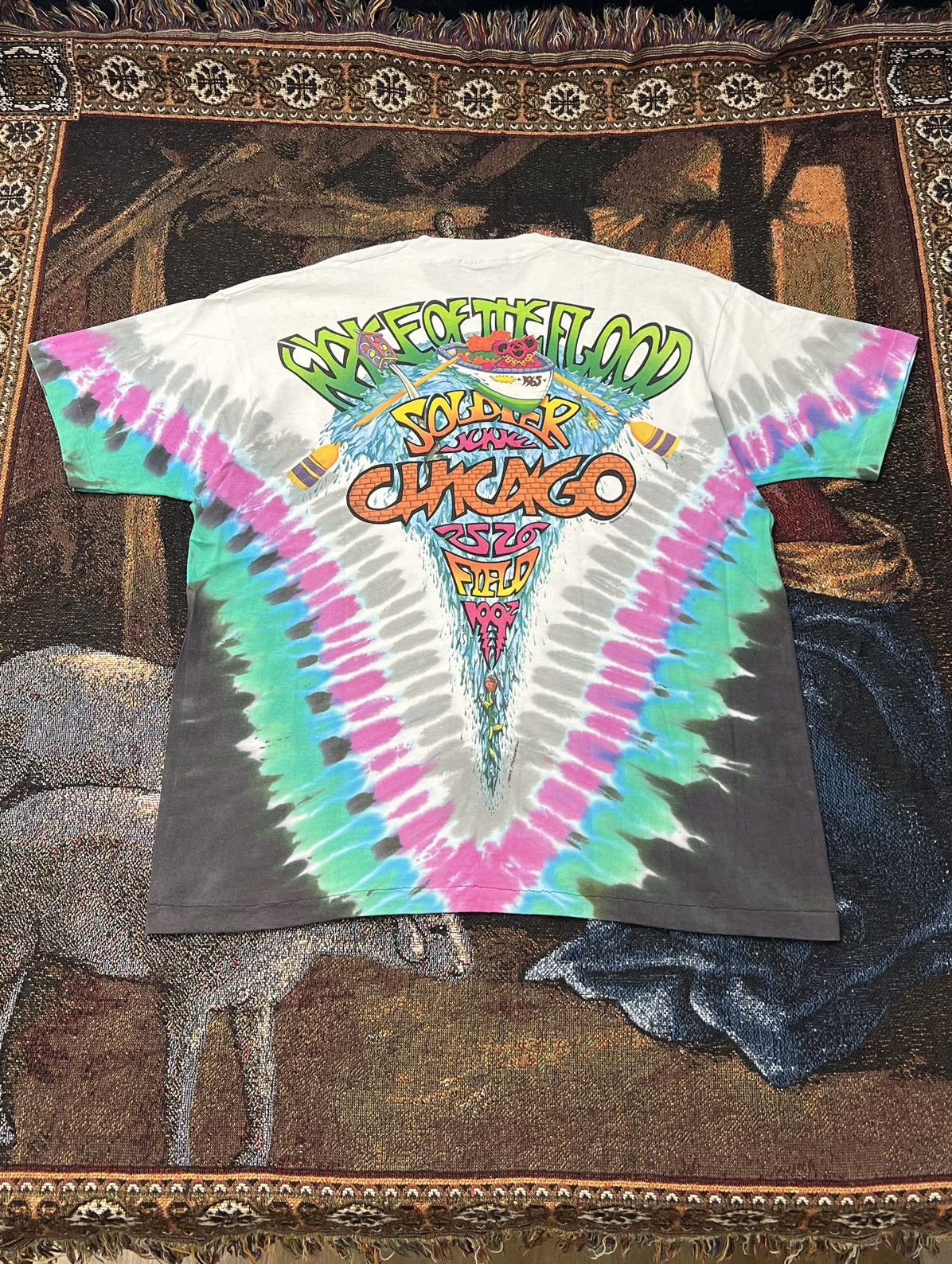 Band Tees Rare '92 Vintage Grateful Dead Chicago Tour Tee Size US XL / EU 56 / 4 - 4 Thumbnail