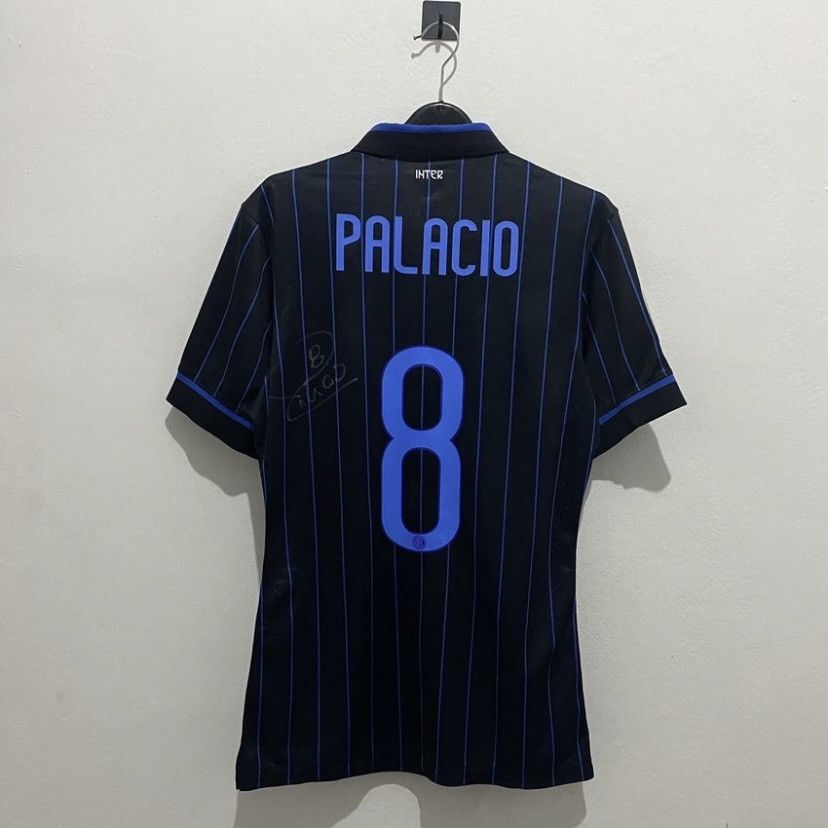 Nike Match Issue Sign Inter Milan 2014-2015 Palacio Soccer Jersey Size US M / EU 48-50 / 2 - 2 Thumbnail