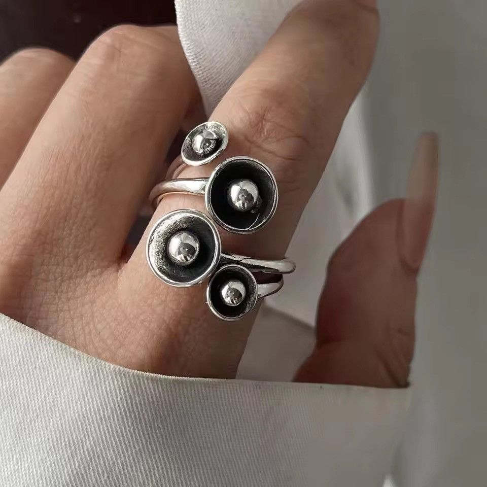 Jewelry Geometric Adjustable Ring Size ONE SIZE - 1 Thumbnail