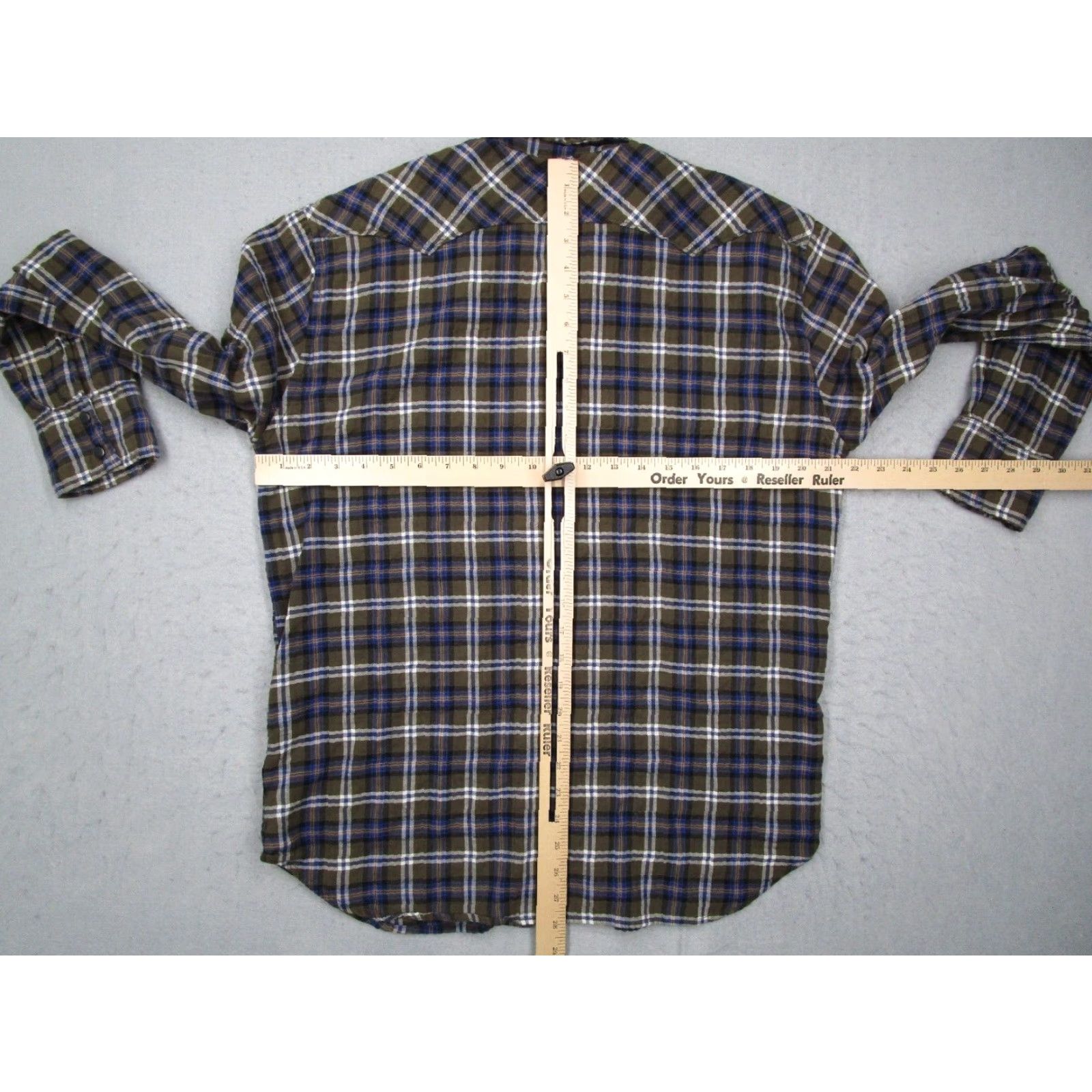 Lucky Brand VINTAGE Lucky Brand California Fit Shirt Men Large Green Flannel Button-Up Long Sleeve Casual Size US L / EU 52-54 / 3 - 5 Thumbnail
