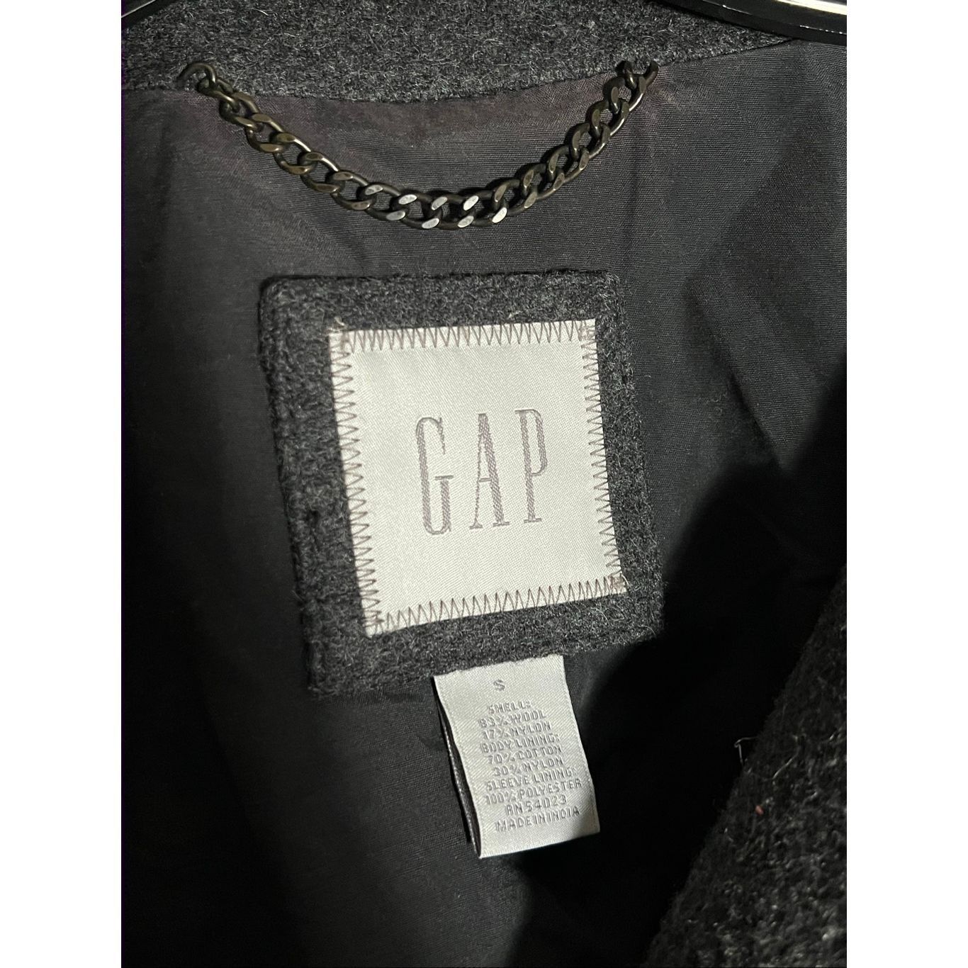 Gap Vintage Gap Men’s Wool Pea Coat Overcoat Size US S / EU 44-46 / 1 - 3 Thumbnail