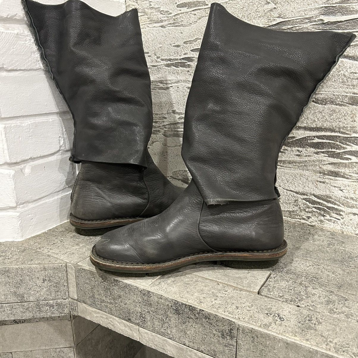 Trippen Trippen Avant Garde Asymmetrical Leather High Boots ma+Style Size US 6 / EU 39 - 15 Thumbnail