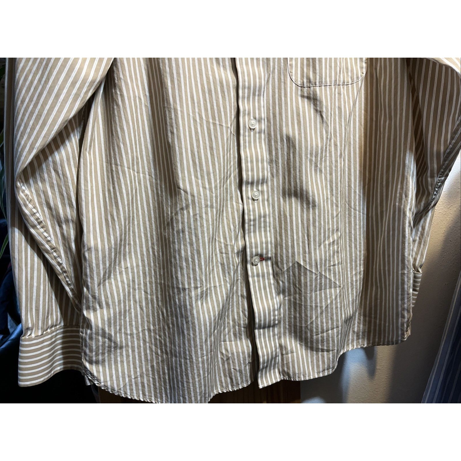 Daniel Cremieux Daniel Cremieux Men’s M Brown Striped Button Cotton Shirt Size US M / EU 48-50 / 2 - 6 Thumbnail
