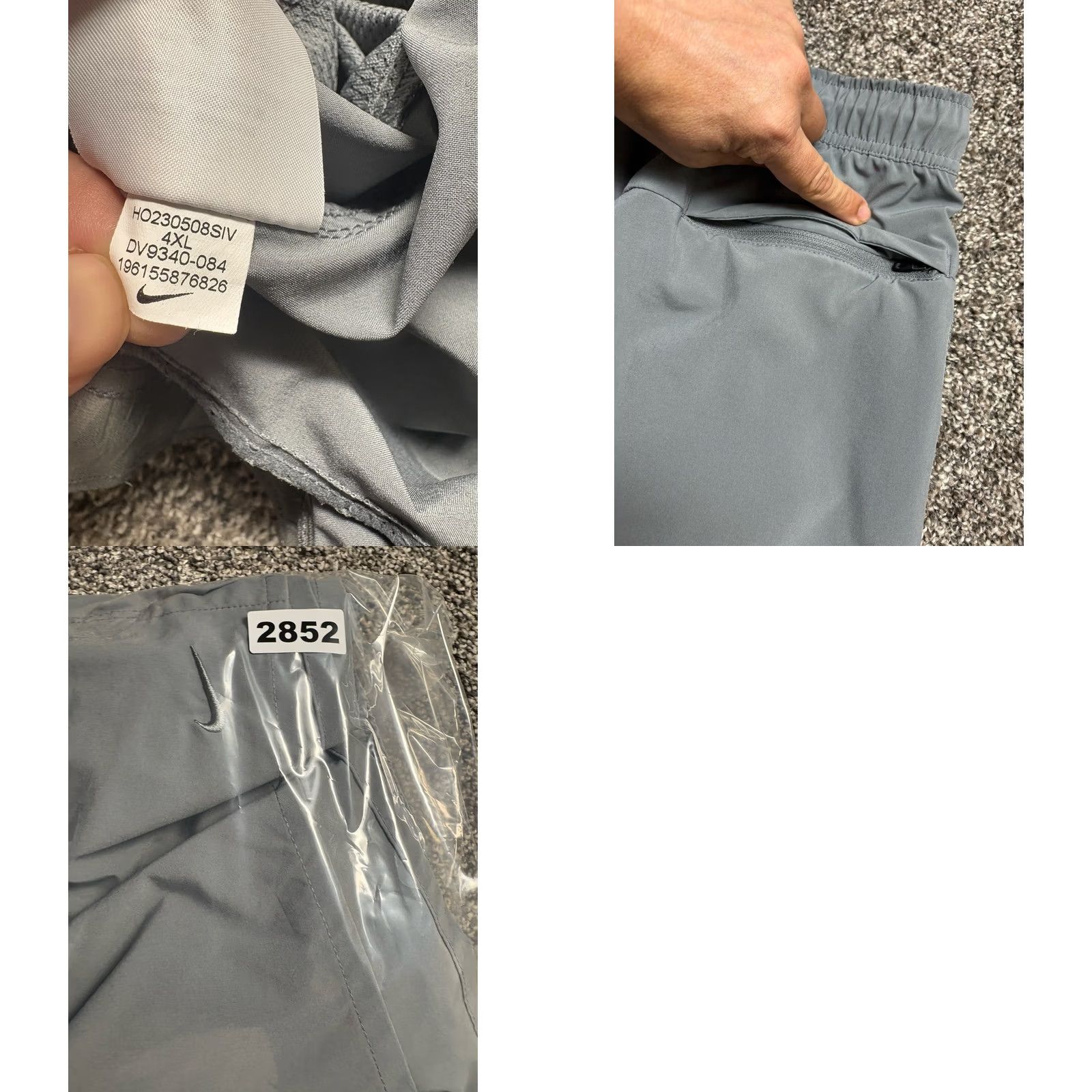 Nike Nike Dri-Fit Unlimited Shorts Mens 4XL Gray DV9340 Unlined Size US 39 - 9 Thumbnail