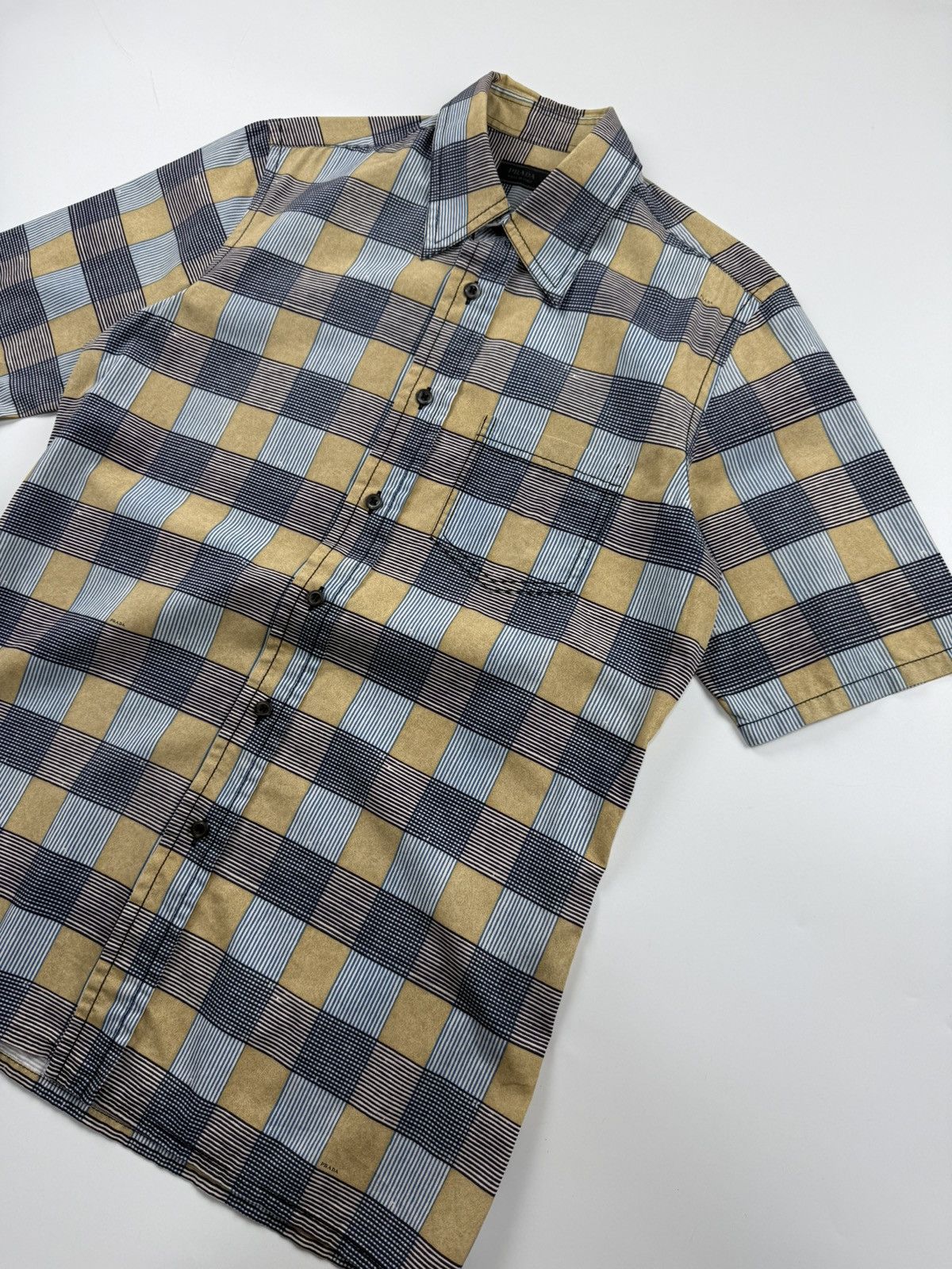 Prada Prada S/S’08 Madras Check Pattern Shirt Size US M / EU 48-50 / 2 - 5 Thumbnail