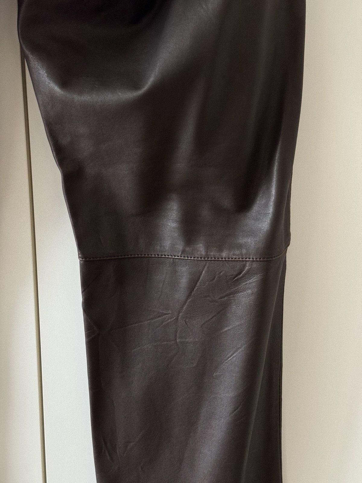 Bottega Veneta FW12 Brown Leather Pants 52 Size US 36 / EU 52 - 12 Thumbnail