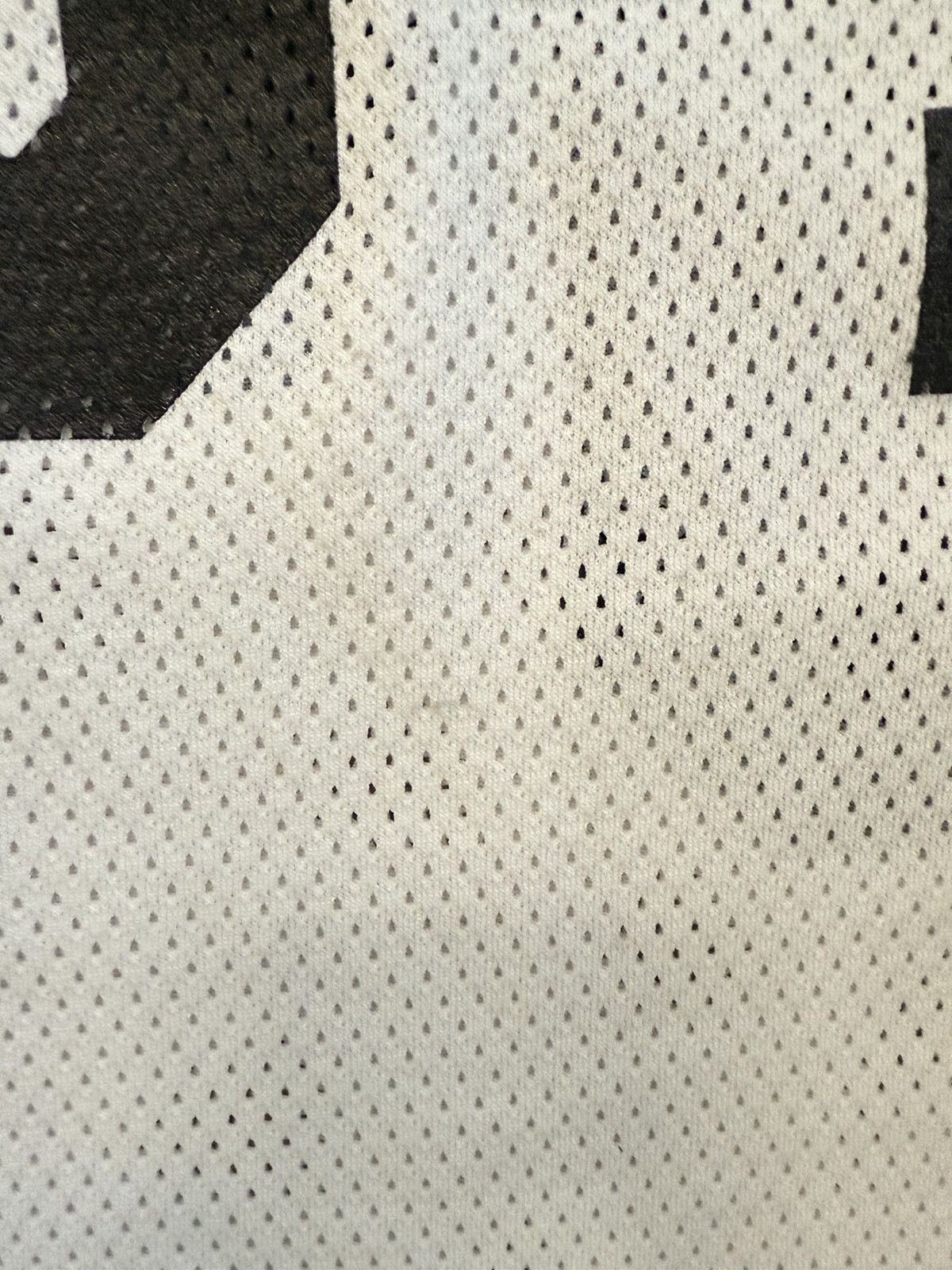 Other Mesh White, Black & Red Baggy Athletic Knit Football Jersey Size US XL / EU 56 / 4 - 9 Thumbnail