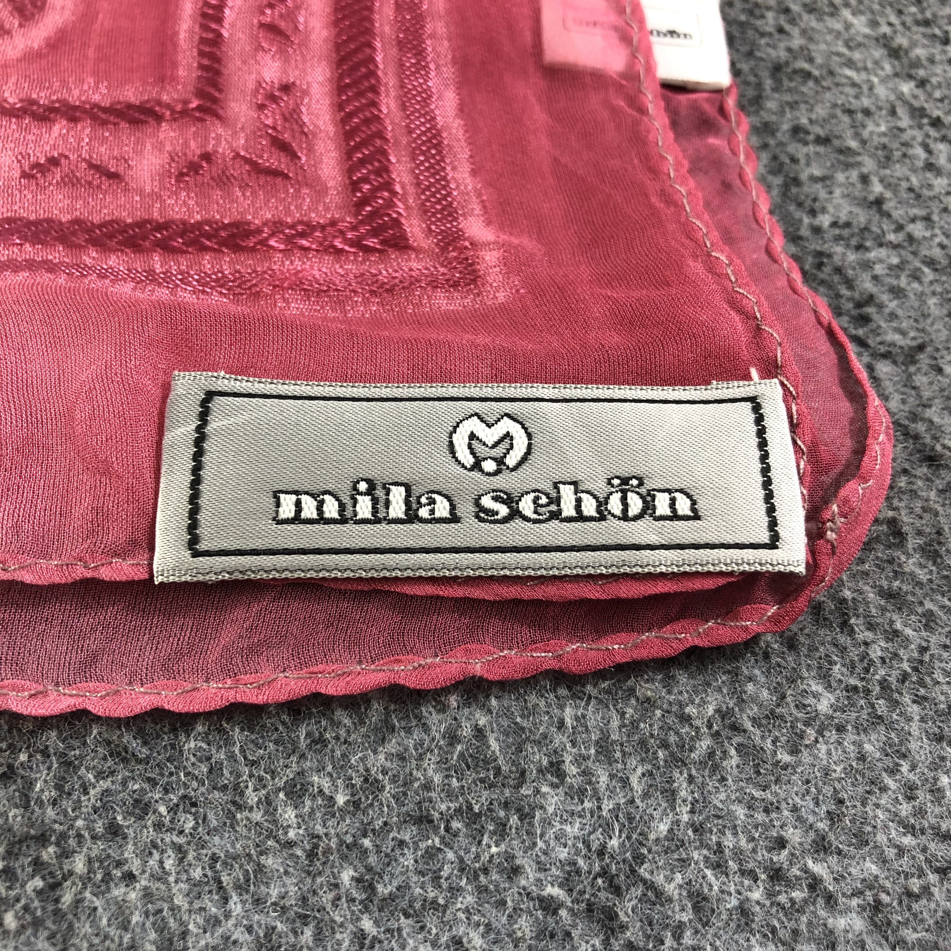 Mila Schon Mila Schon Luxury Silk Stole Silk Scarf M826 Size ONE SIZE - 3 Thumbnail
