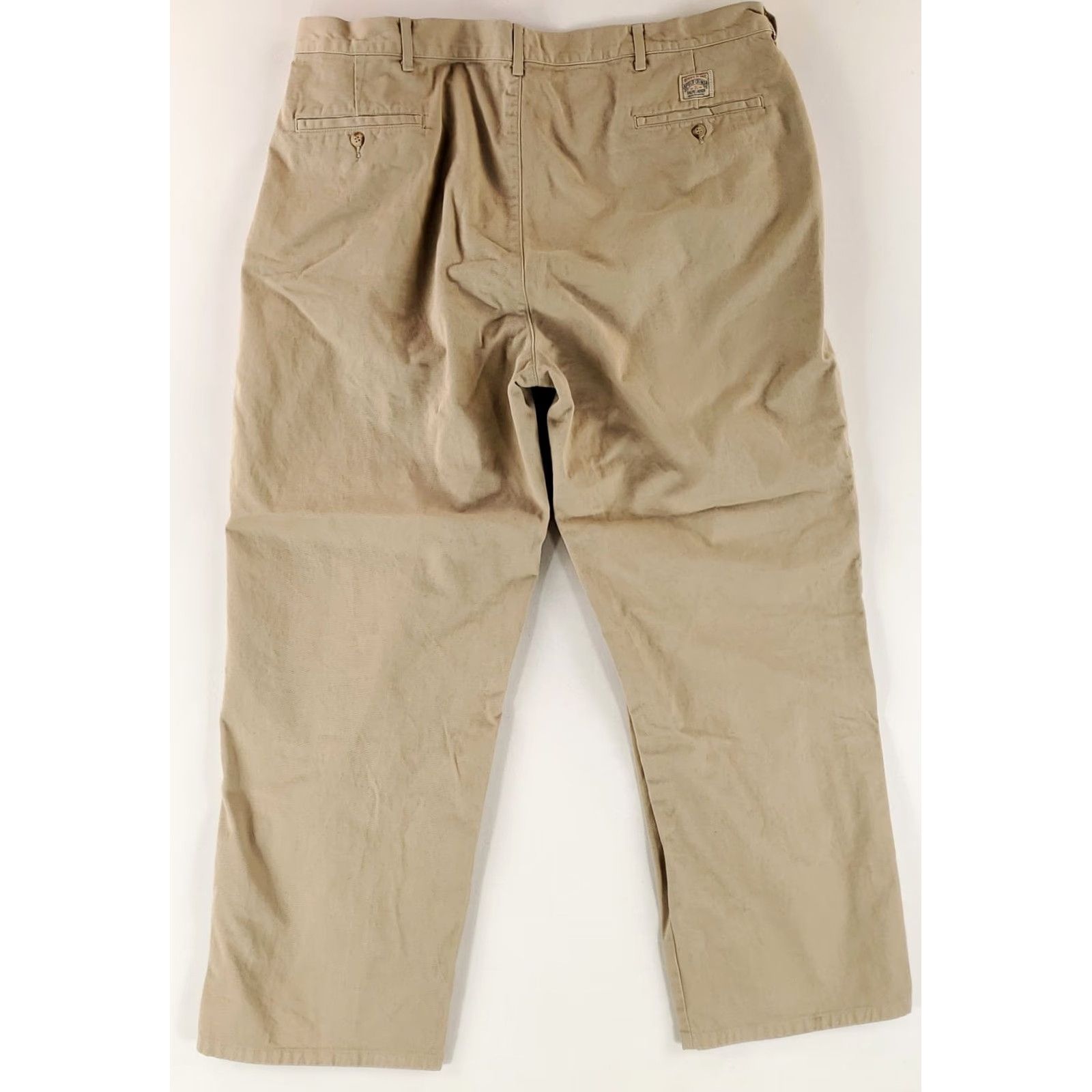 Polo Ralph Lauren VINTAGE Polo Ralph Lauren Pants Khaki VTG 90s Tan Brown Pleated Mens 42x30 Beige 30 Inseam Mens Size US XL / EU 56 / 4 - 3 Thumbnail