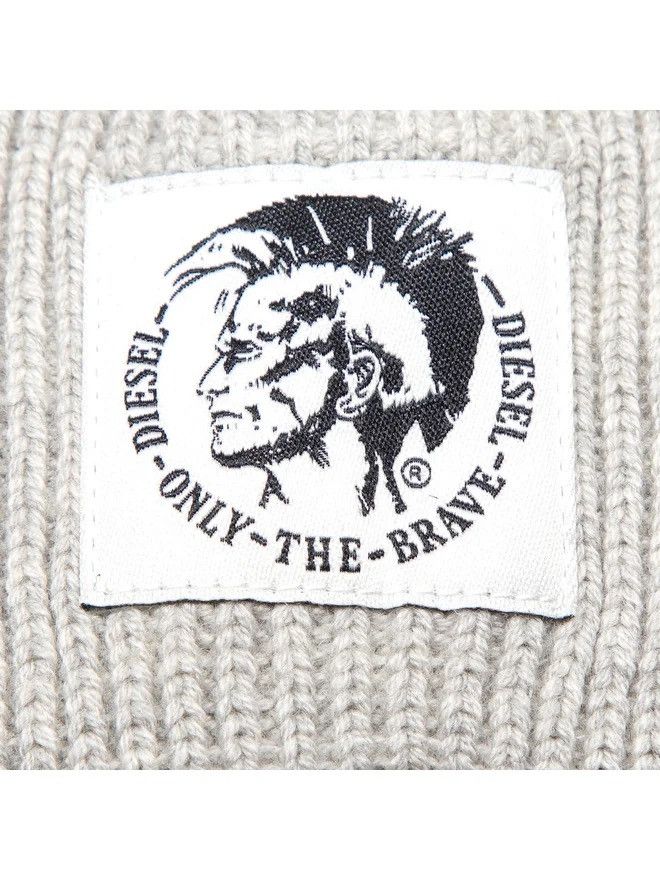Diesel Diesel Melange Grey Beanie K-Coder Hat Mohawk Only The Brave Size ONE SIZE - 2 Thumbnail