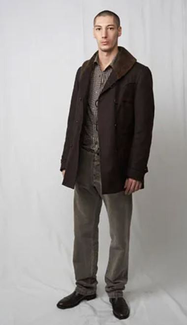 Maison Margiela Fw07 Runway Four-Pocket Heavy Knit Coat in Black, Men's