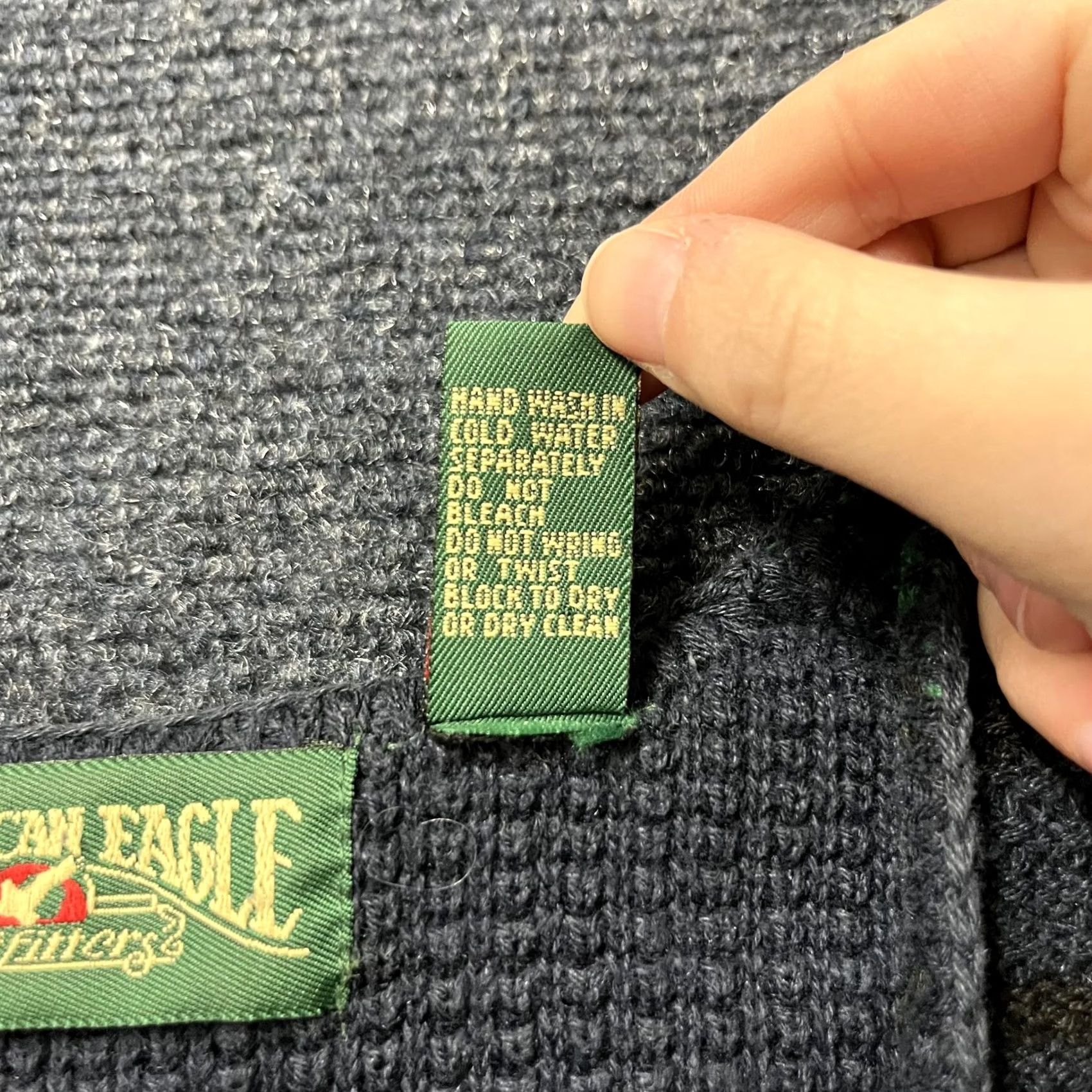 American Eagle Outfitters VINTAGE American Eagle Sweater Vest Mens XL Green Black Striped Knit Ramie 90s Size US L / EU 52-54 / 3 - 4 Thumbnail