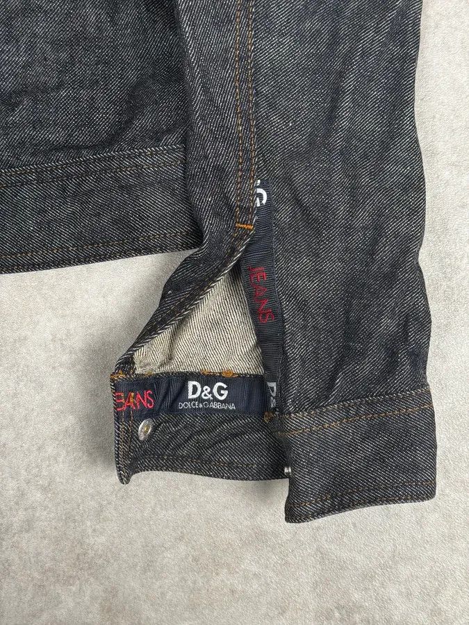 Dolce & Gabbana 2000s Dolce & Gabbana Navy Raw Denim Jacket Size US M / EU 48-50 / 2 - 10 Thumbnail