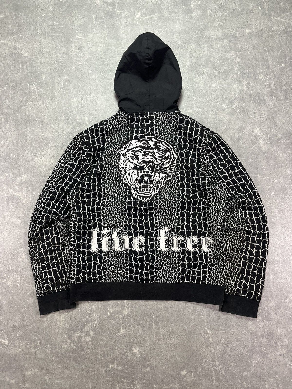 Japanese Brand Mondo Vintage 3D Tiger Zip Hoodie L Affliction Rare Size US L / EU 52-54 / 3 - 2 Thumbnail