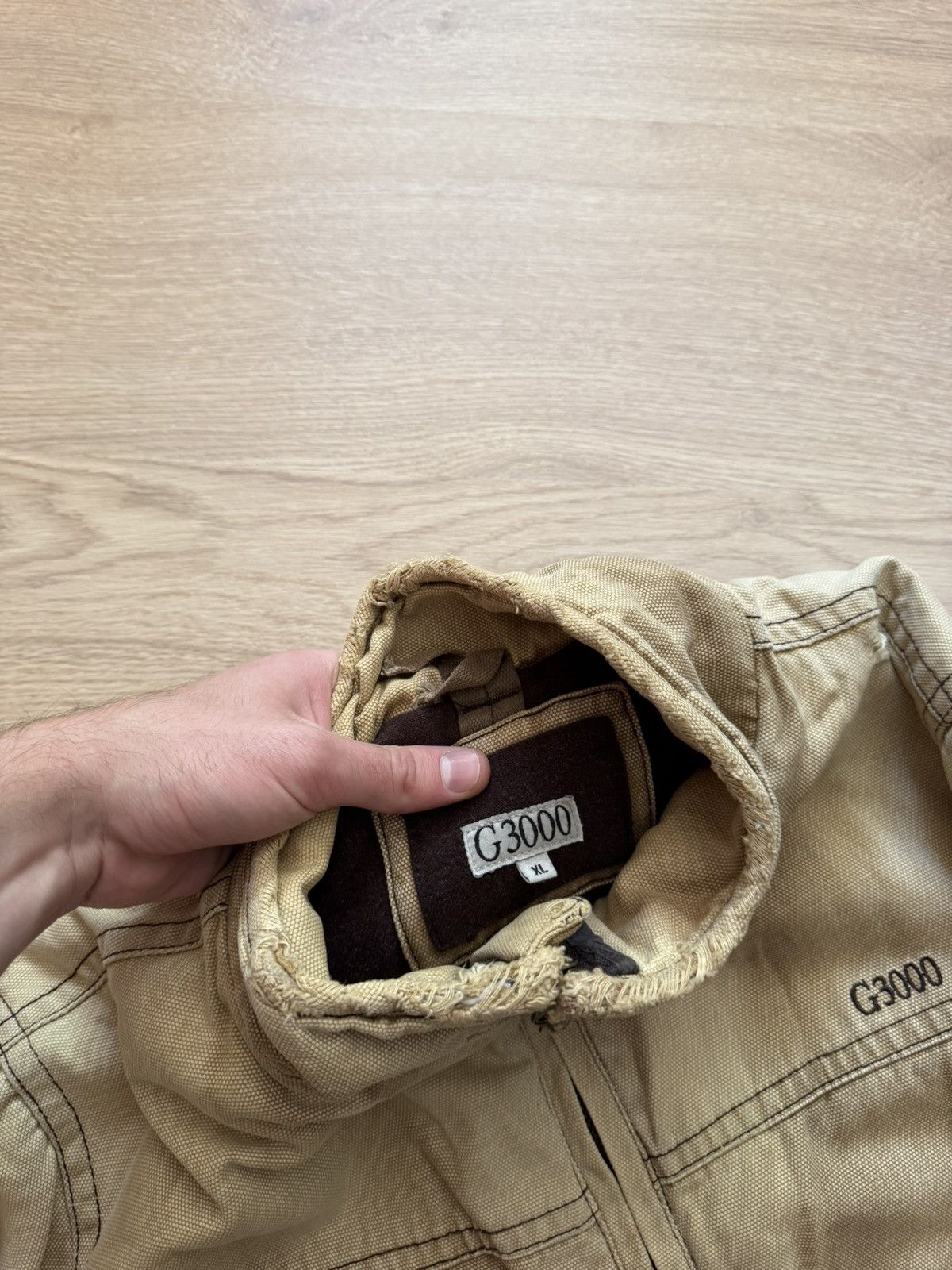 1620 Workwear Vintage 00’s G3000 Workwear Sunfaded Distressed Lined Jacket Size US XL / EU 56 / 4 - 10 Thumbnail