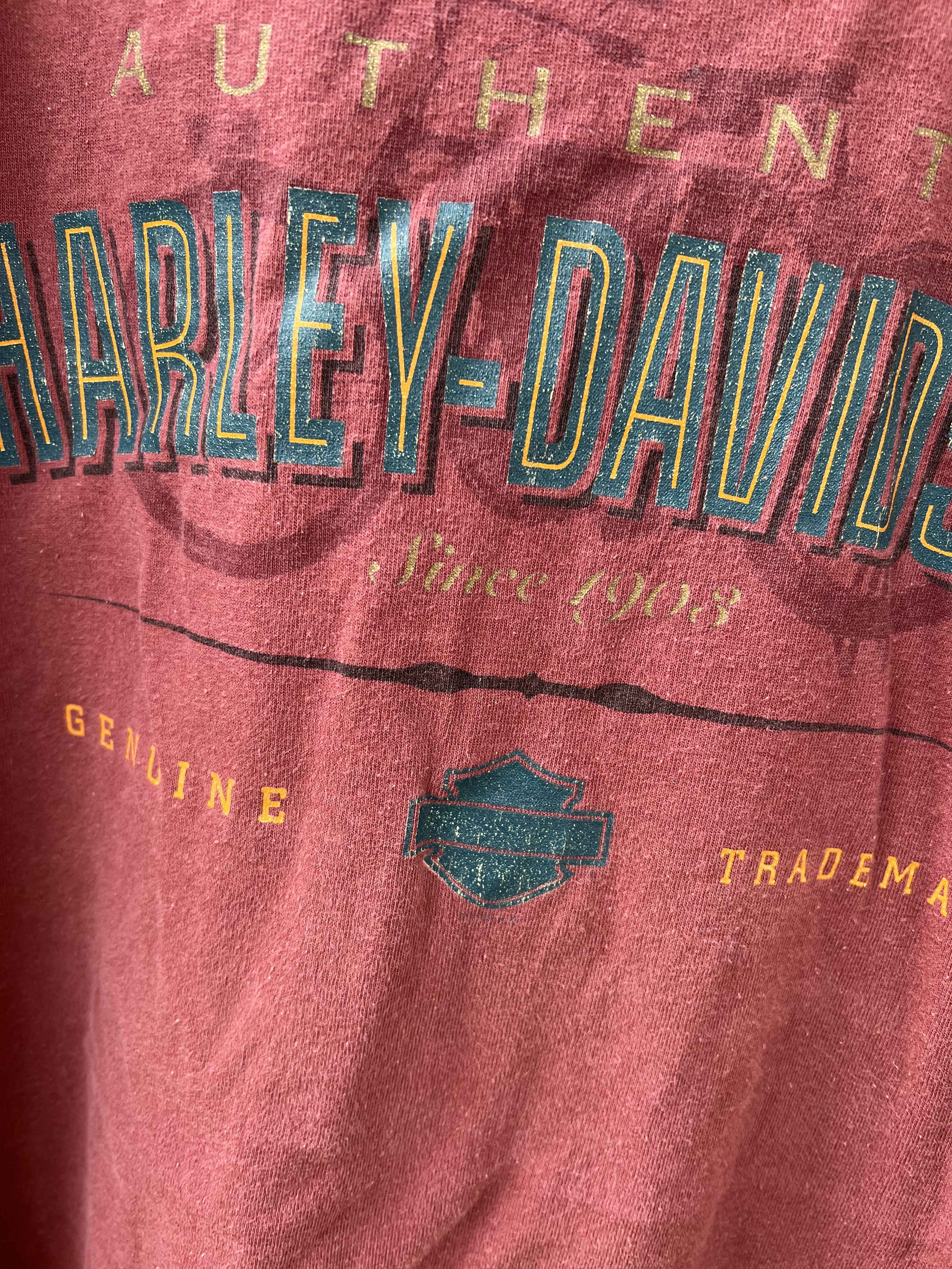 Harley Davidson 1997 Harley Davidson T-Shirt Aruba (Fits XL) Size US XXL / EU 58 / 5 - 3 Thumbnail