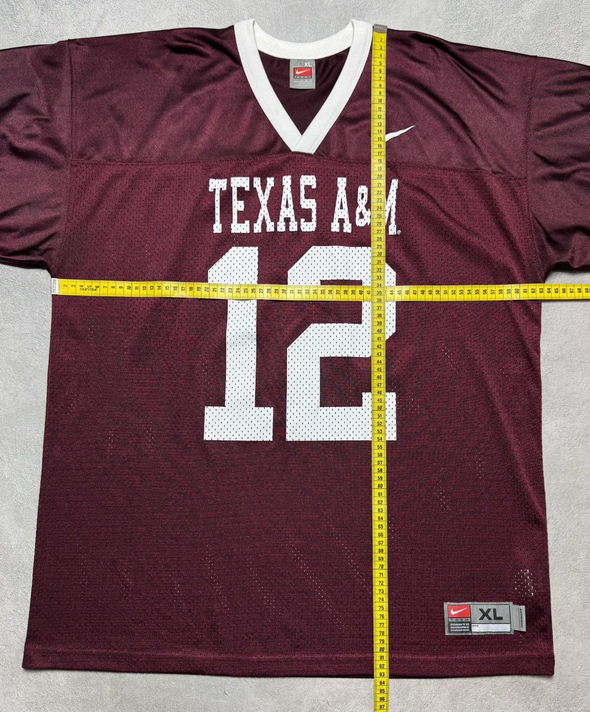 Nike Texas A&M Aggies #12 Maroon Football Jersey Nike Vintage Size US XL / EU 56 / 4 - 14 Thumbnail
