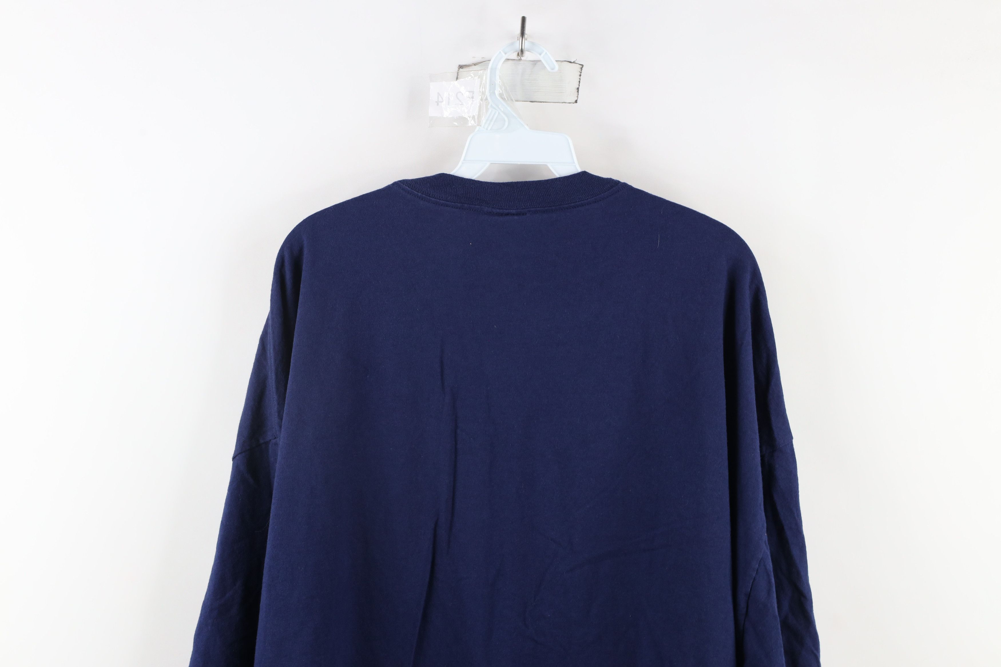 Adidas × Vintage Vintage 90s Adidas Out Short Sleeve T-Shirt Blue Cotton Size US XXL / EU 58 / 5 - 9 Thumbnail