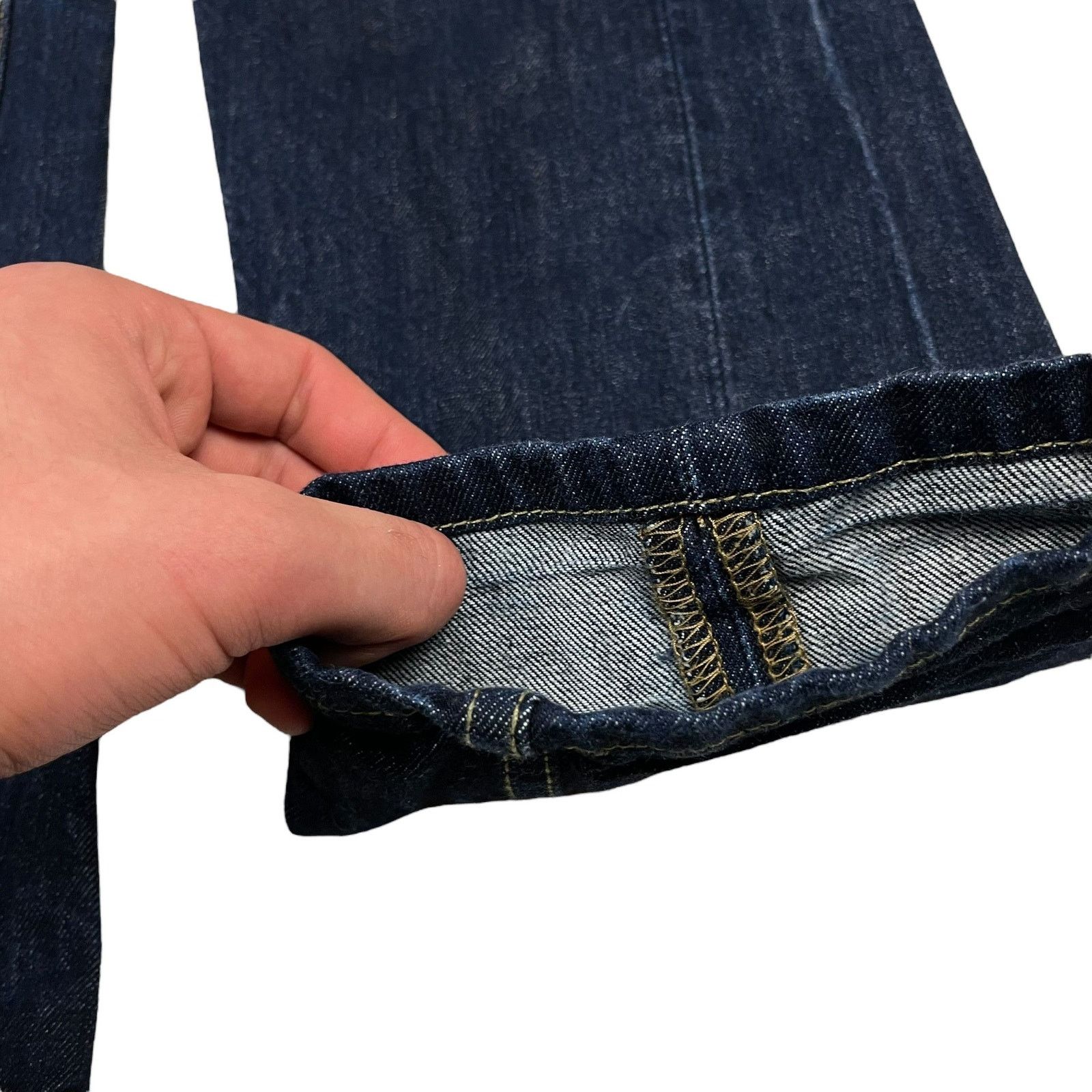 Carhartt × Vintage Carhartt Men's Navy Cotton Denim Straight Texas Pants 29x32 Size US 29 - 6 Thumbnail