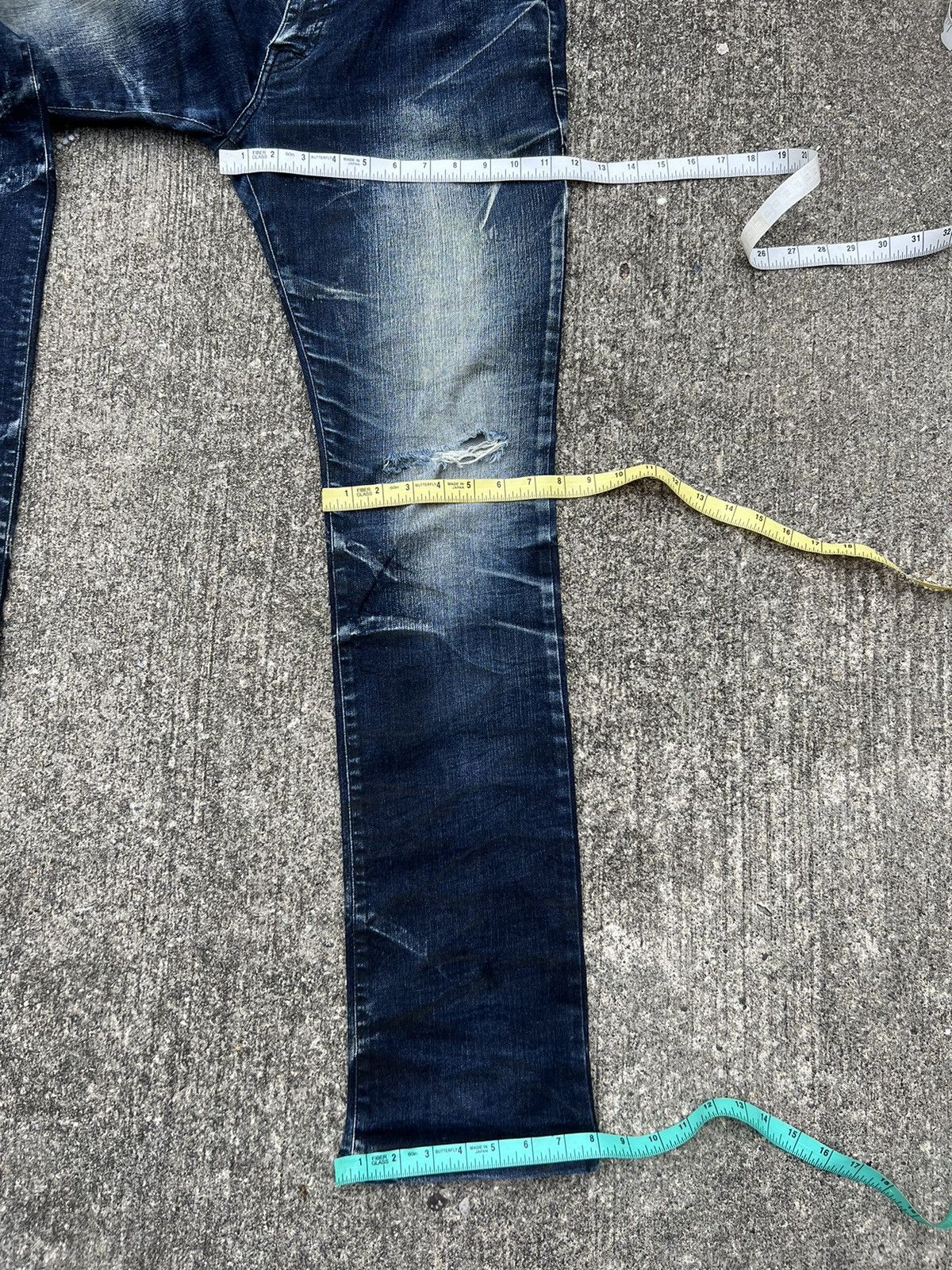 Tornado Mart Vintage Tornado Mart Distress Fade Denim Stretch Flare Jeans Size US 32 / EU 48 - 3 Thumbnail