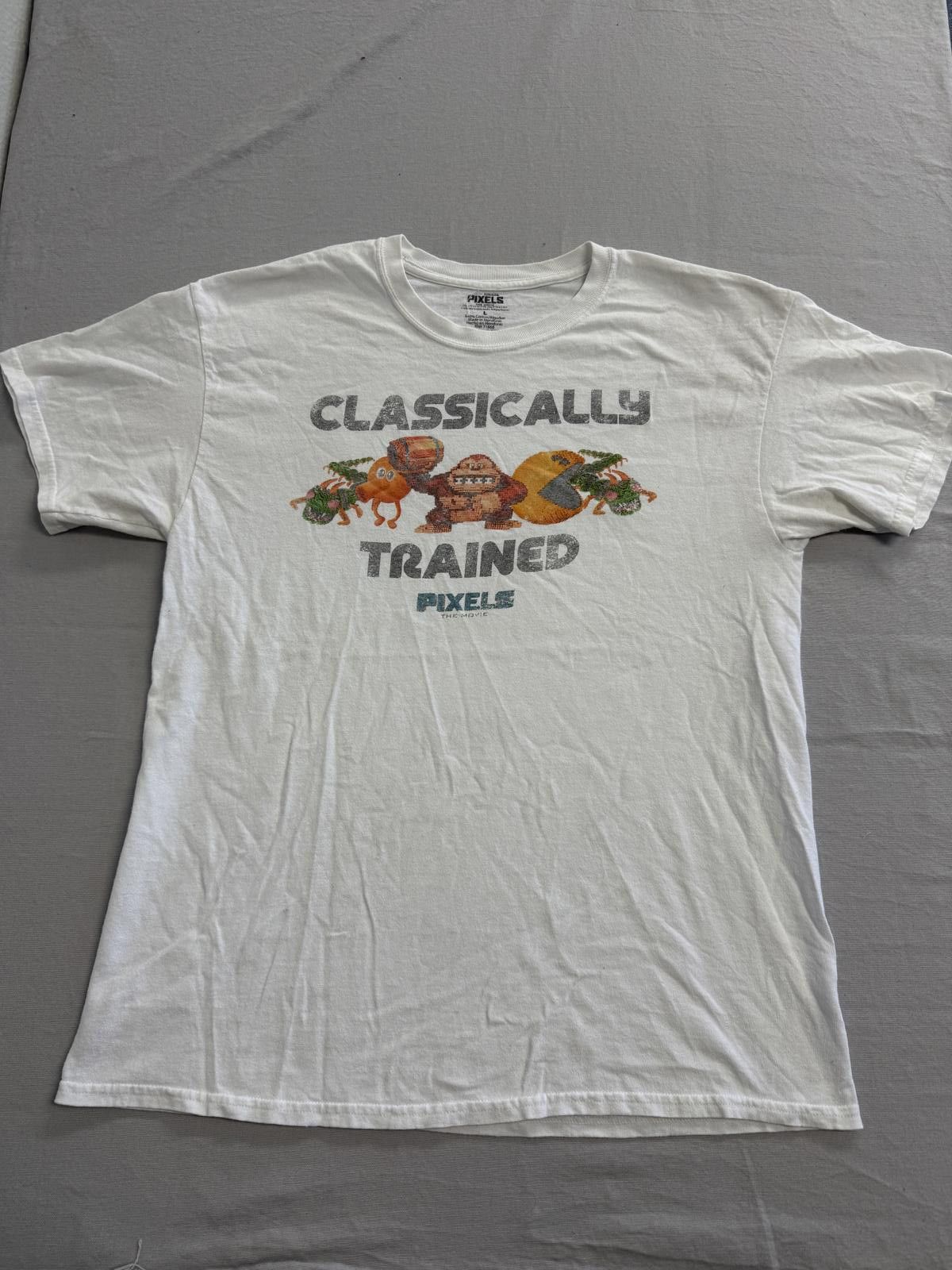 Designer Pixels Movie Promo T-shirt 2015 Adam Sandler Video Game Film Size US L / EU 52-54 / 3 - 1 Thumbnail