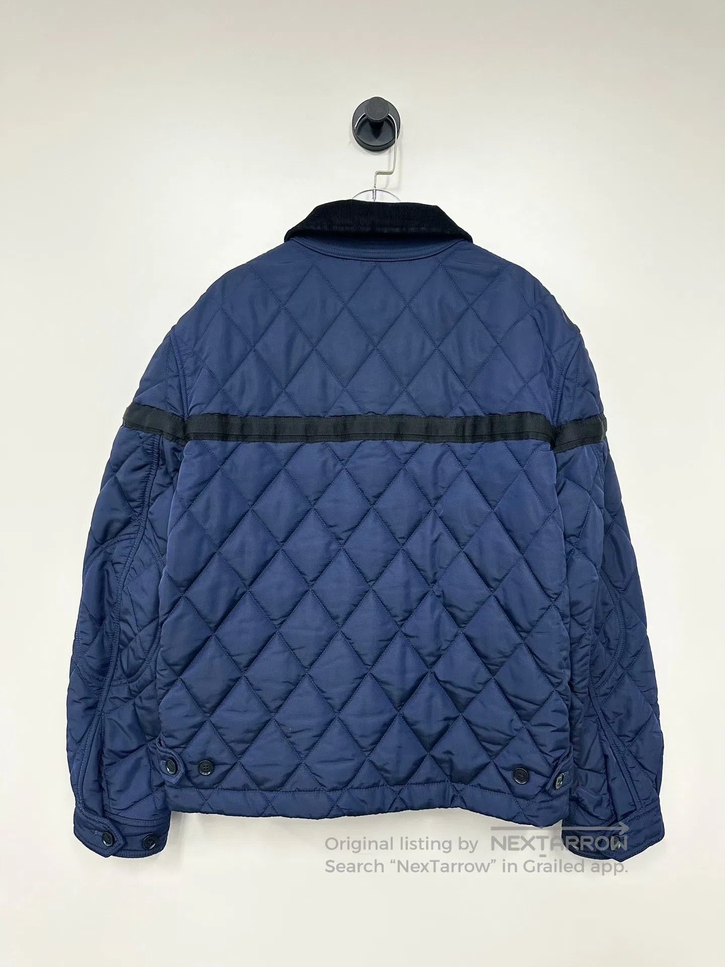Burberry Burberry Blue Pocket Embroidered Logo Jacket Fleece Coat| Size M / US 6-8 / IT 42-44 - 2 Thumbnail