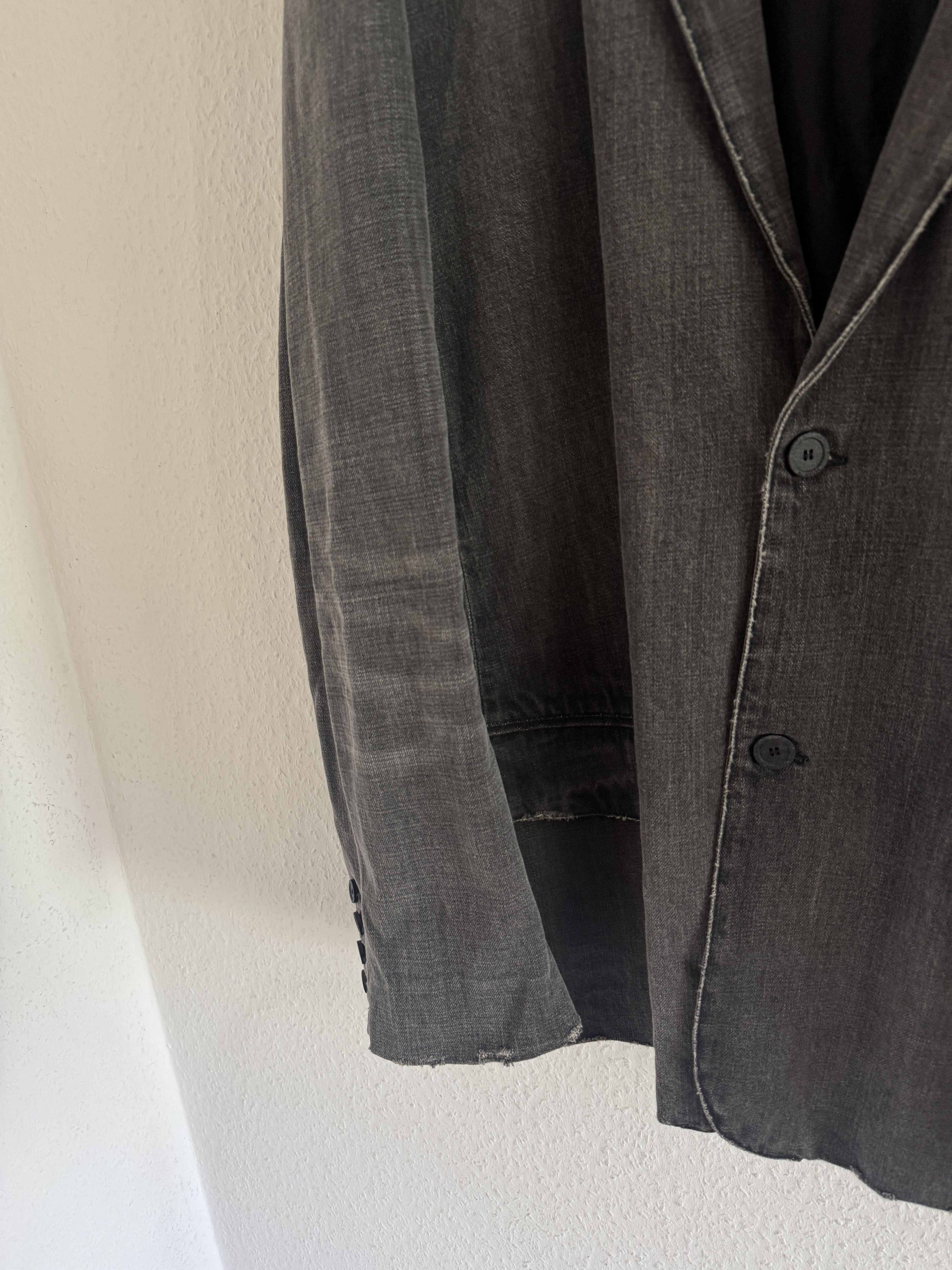 Balenciaga Washed Denim Blazer Size US L / EU 52-54 / 3 - 4 Thumbnail